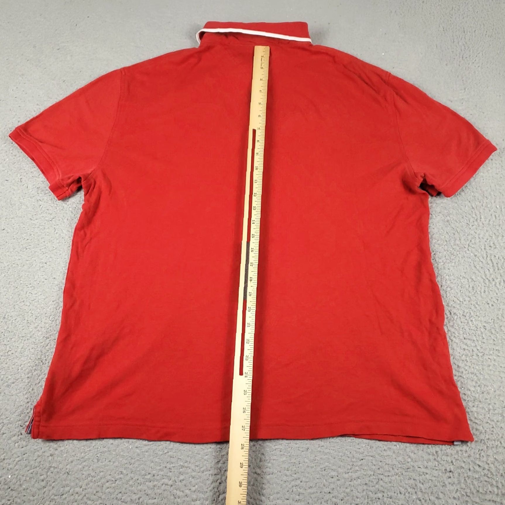 Tommy Hilfiger Tommy Hilfiger Polo Shirt Mens XL Red Casual Short Sleeve Adult Size US XL / EU 56 / 4 - 5 Thumbnail