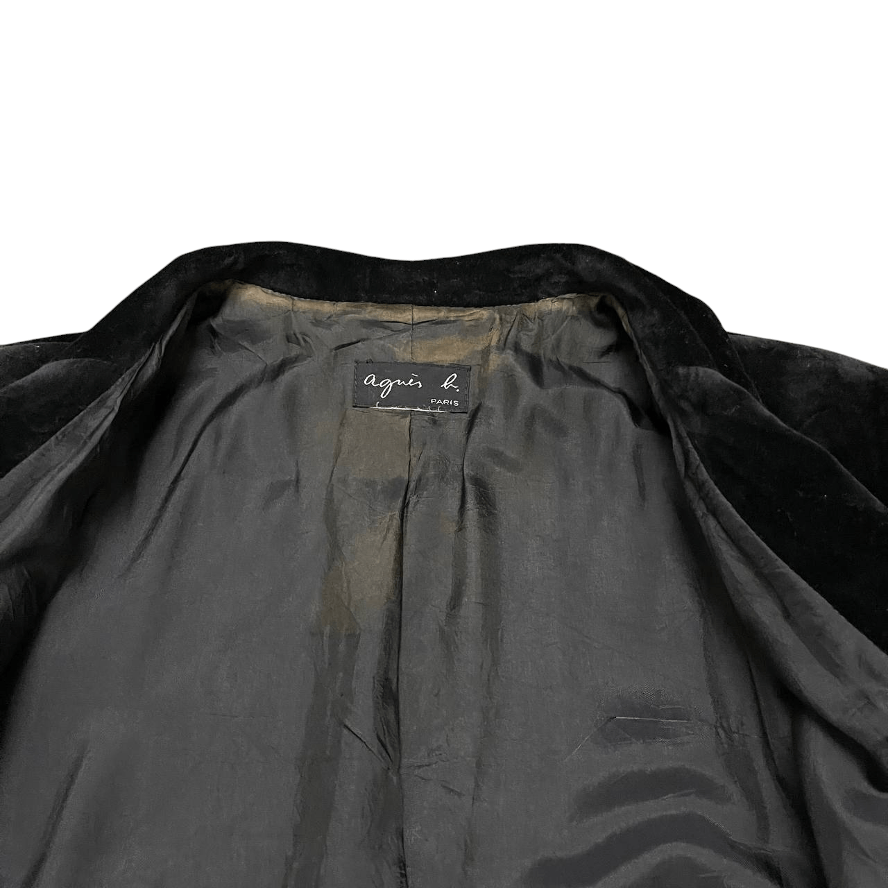 agnes b. Vintage Agnes B. Velvet Long Coat Size M / US 6-8 / IT 42-44 - 6 Thumbnail