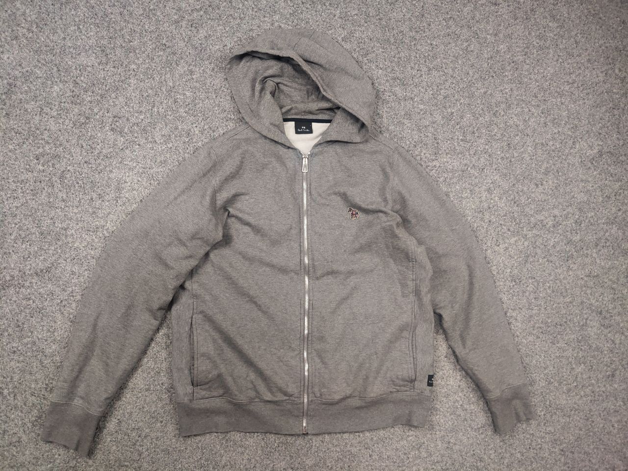 Paul Smith Paul Smith Design Grey Zip Zebra Logo Hoodie Sweatshirt Size US L / EU 52-54 / 3 - 9 Thumbnail