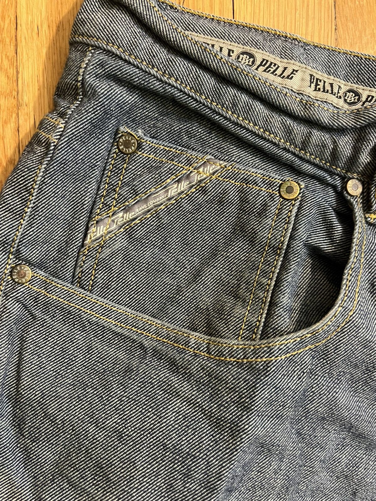 Other Pelle Pelle Distressed Wide-Leg Jeans Size US 42 / EU 58 - 4 Thumbnail