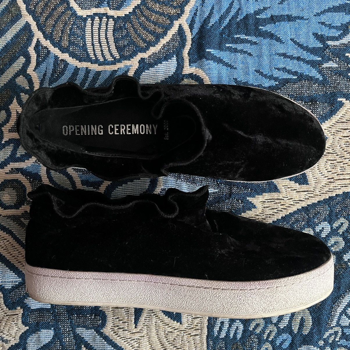 Opening Ceremony BLACK VELVET OPENING CEREMONY SNEAKERS Size US 4 / IT 34 - 3 Thumbnail