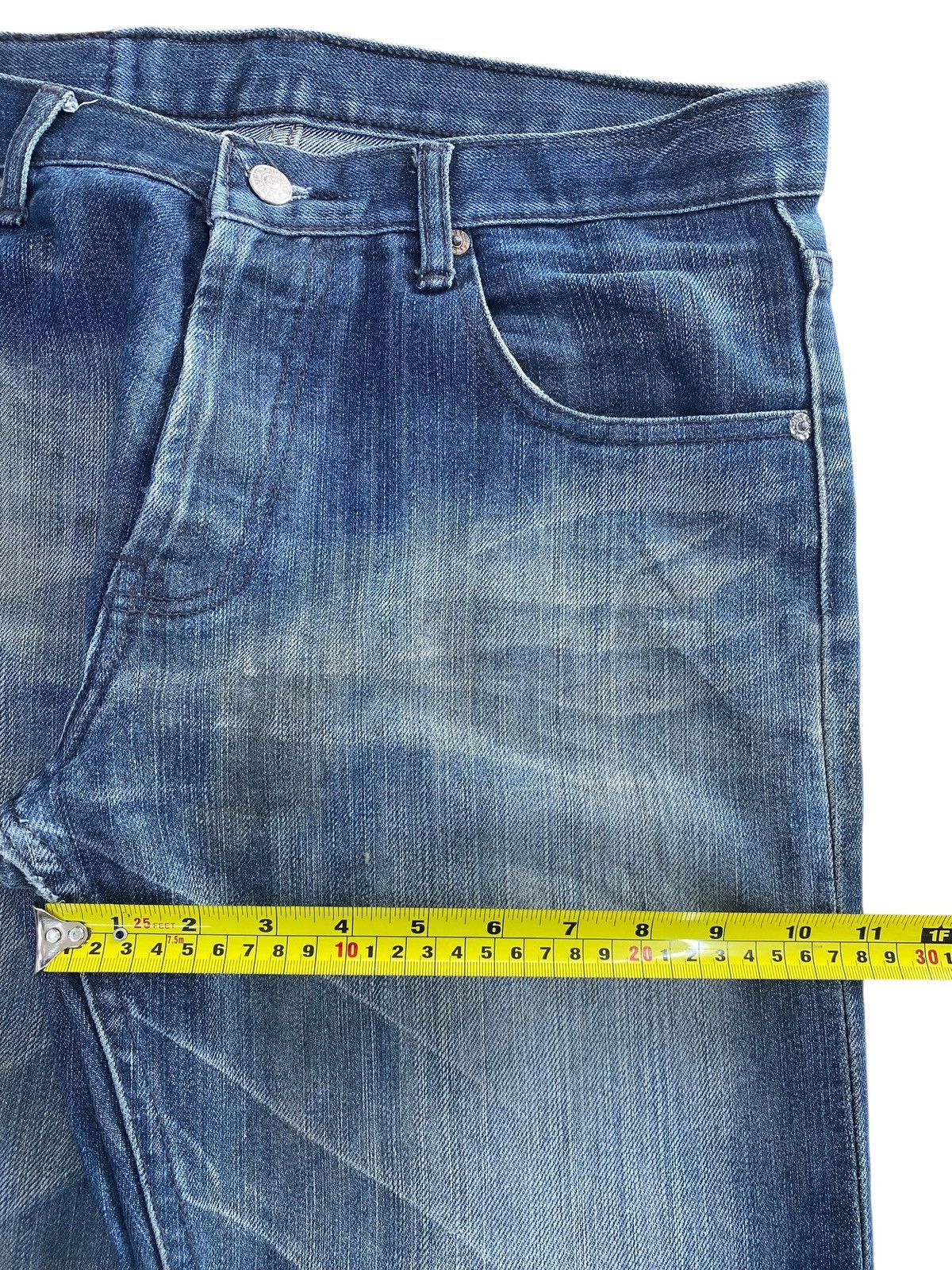 Japanese Brand Japanese Brand Mud Wash Whiskered Style Straight Leg Jeans Size US 34 / EU 50 - 7 Thumbnail
