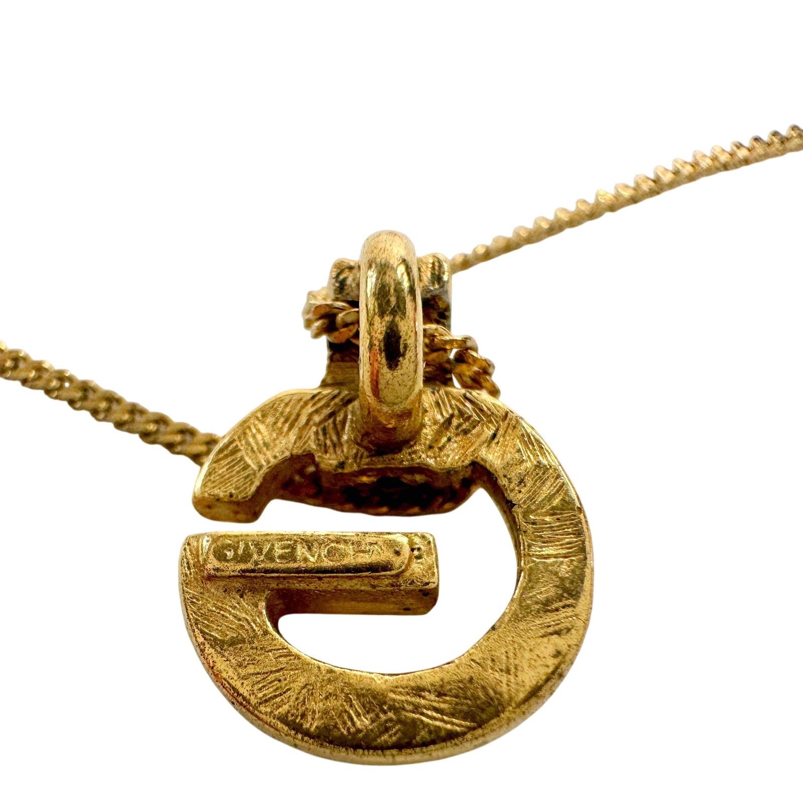 Givenchy Vintage Givenchy Rounded "G" Necklace Gold Plated Size ONE SIZE - 2 Thumbnail