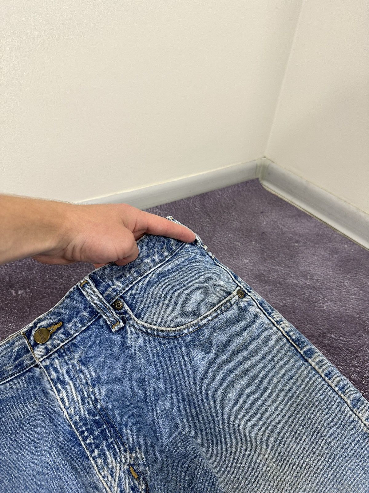 Carhartt Vintage Carhartt USA Light Blue Denim Faded Opium Work Jeans Size US 36 / EU 52 - 11 Thumbnail