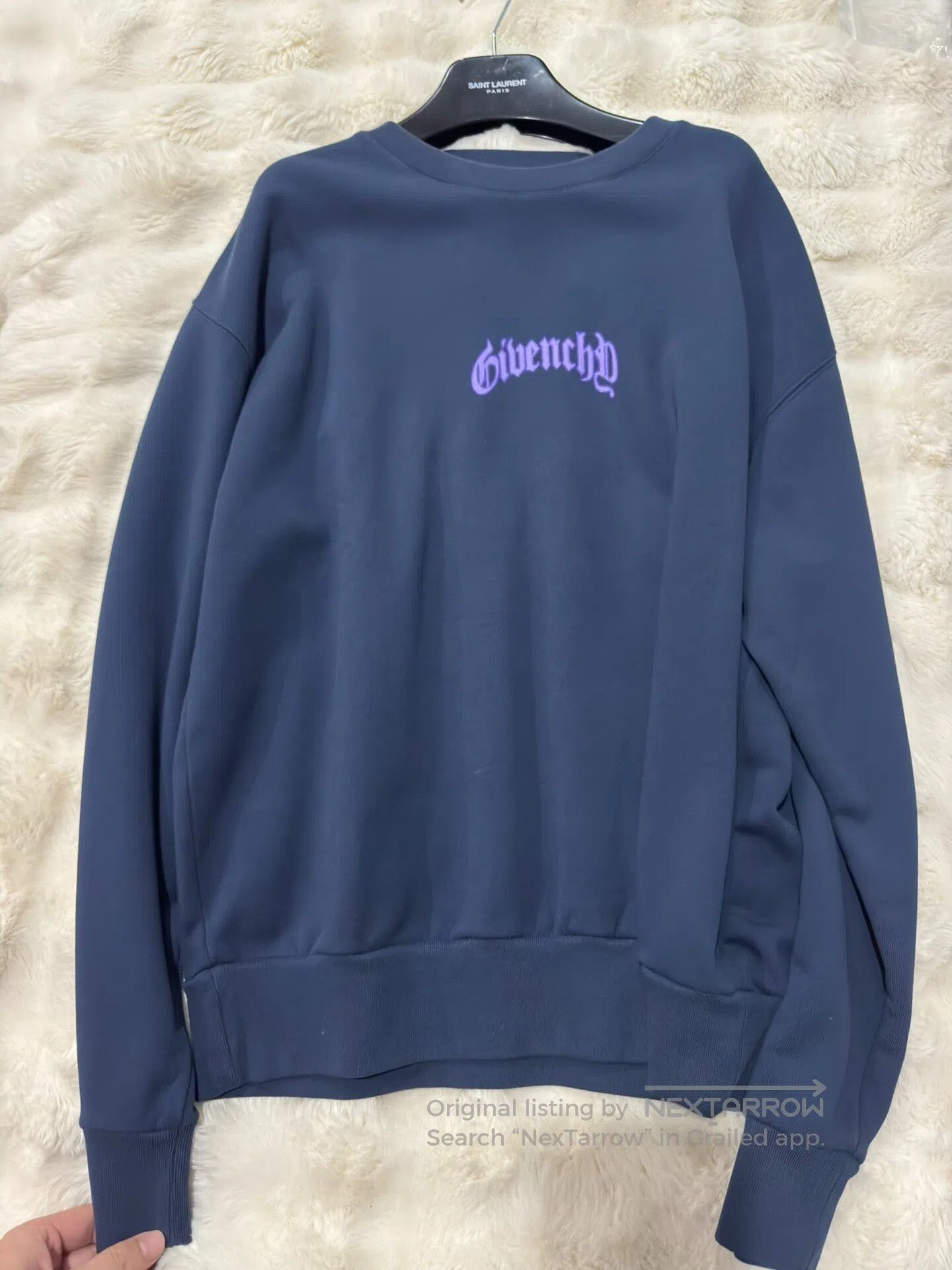 Giorgio Armani Giorgio Armani Back Lightning Print Men's Sweatshirt| Size US L / EU 52-54 / 3 - 4 Thumbnail