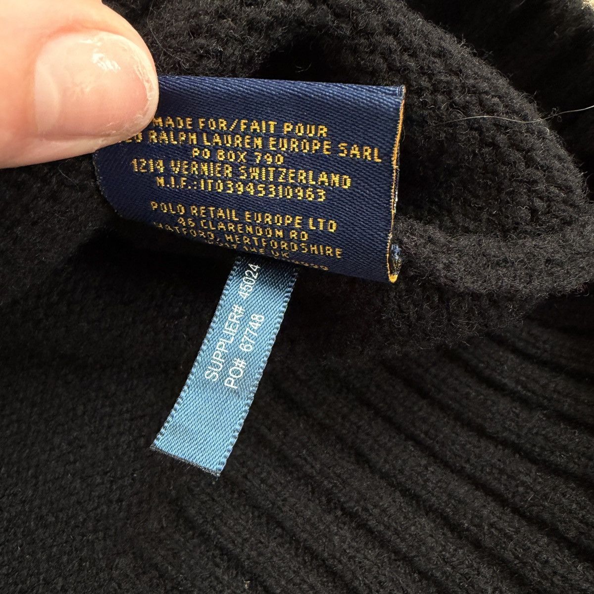 Polo Ralph Lauren Vintage Polo Ralph Lauren Collar Knit Sweater Leather Elbows Size US L / EU 52-54 / 3 - 5 Thumbnail