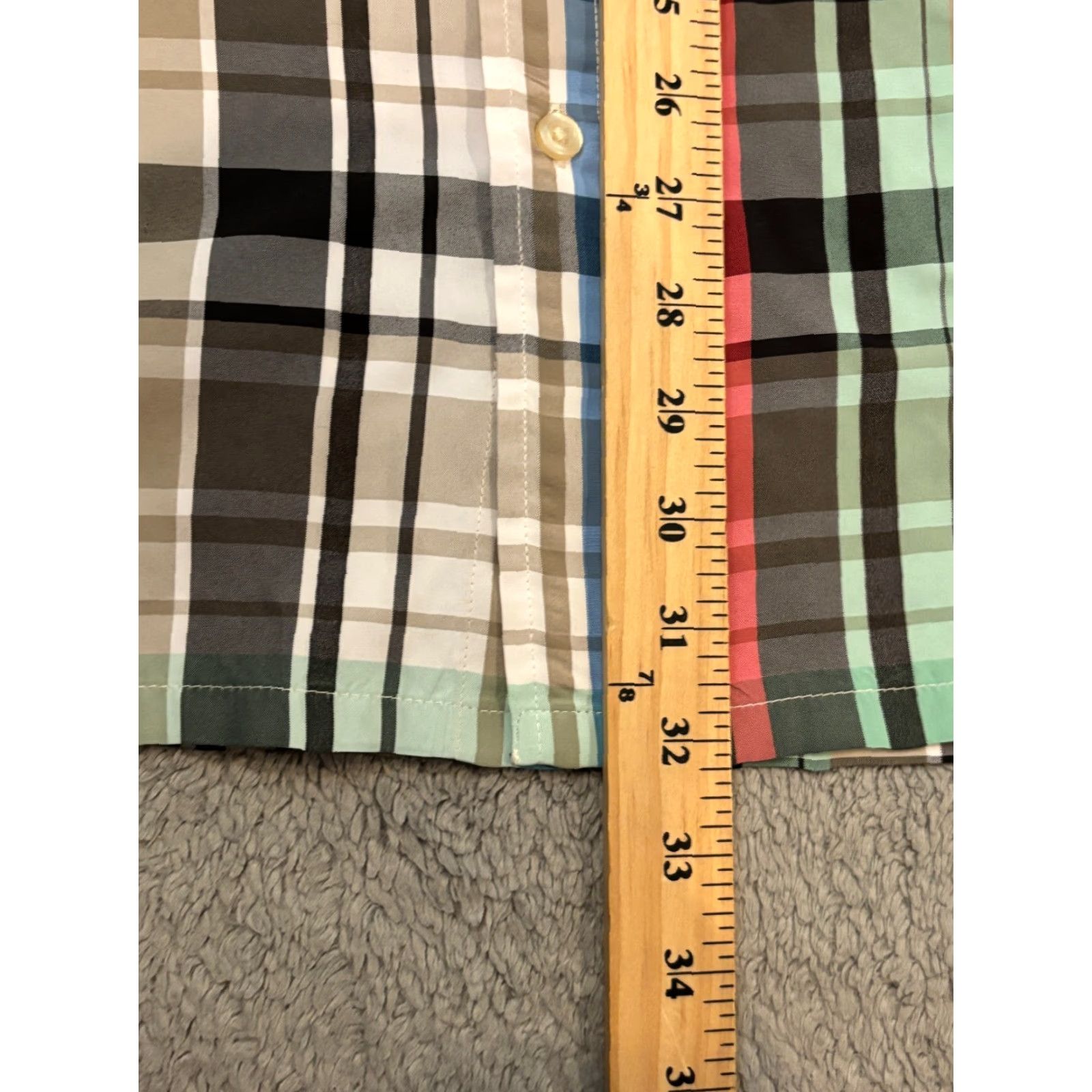 Chaps Chaps Shirt Mens Large Multicolor Plaid Performance Button-Down Short Sleeve Top Size US L / EU 52-54 / 3 - 4 Thumbnail