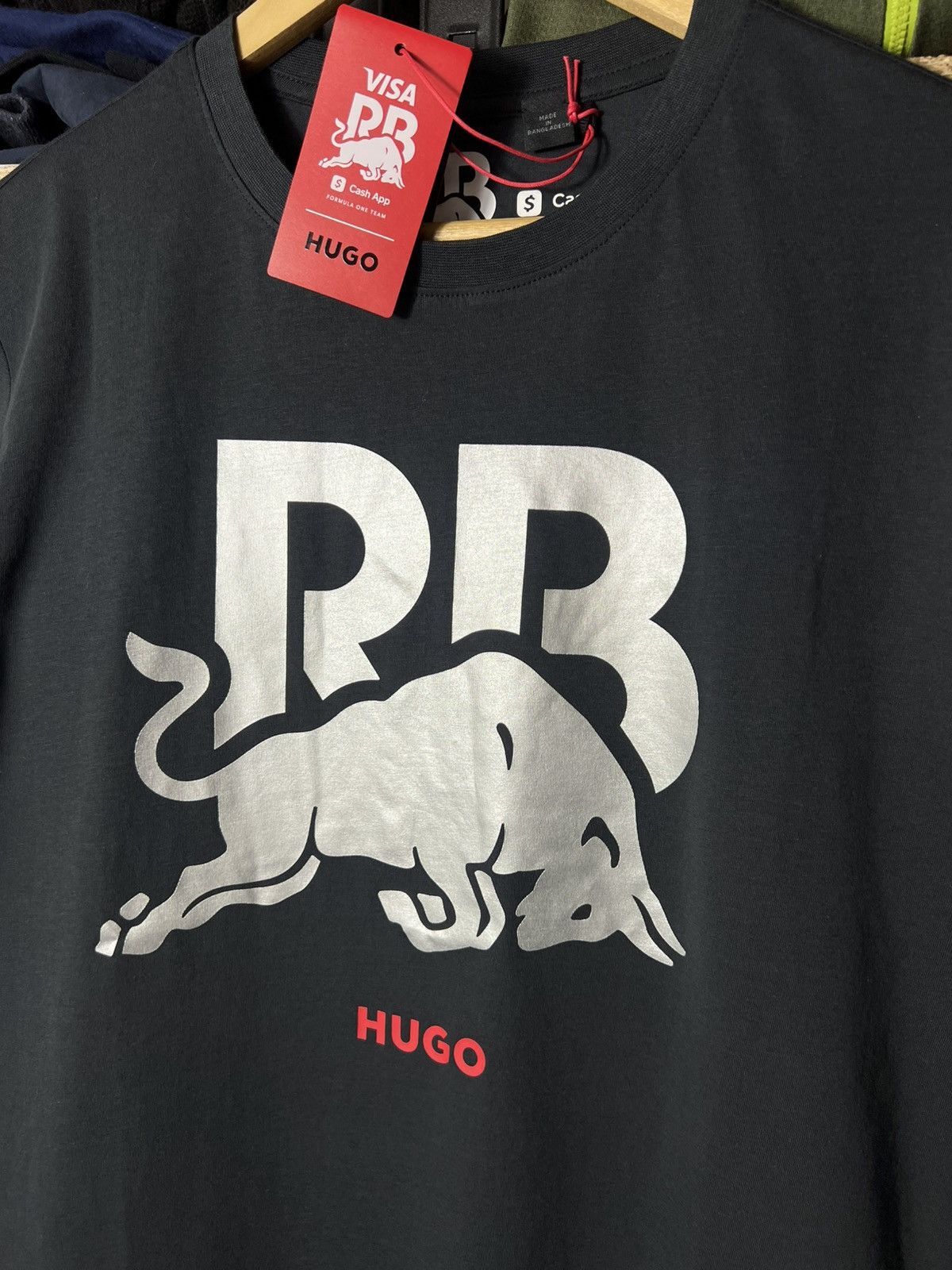 Hugo HUGO Red Bull Racing F1 T-Shirt Visa Cash App Black Y2K Size US S / EU 44-46 / 1 - 6 Thumbnail