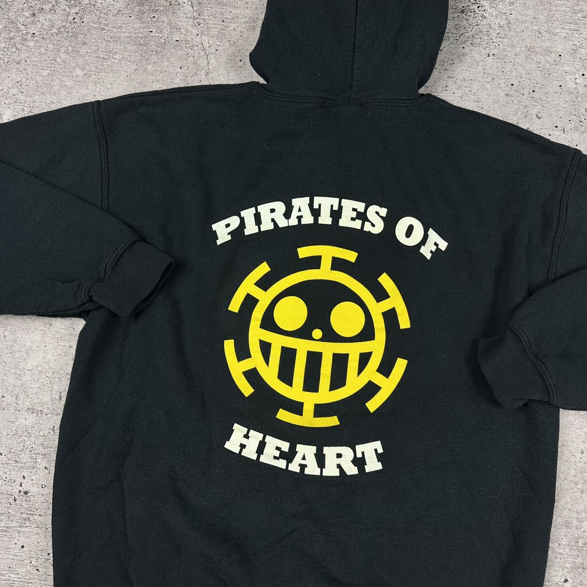 Japanese Brand Vintage One Piece Pirates Heart Zip Hoodie Size US L / EU 52-54 / 3 - 11 Thumbnail
