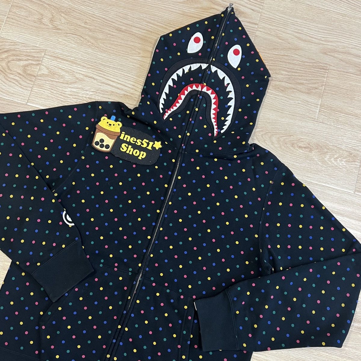 Polka dot bape online hoodie