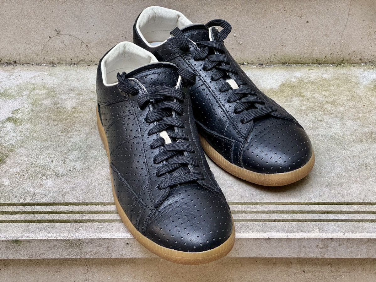 Maison Margiela Maison Margiela Replica perforated black leather Size US 8 / EU 41 - 4 Thumbnail
