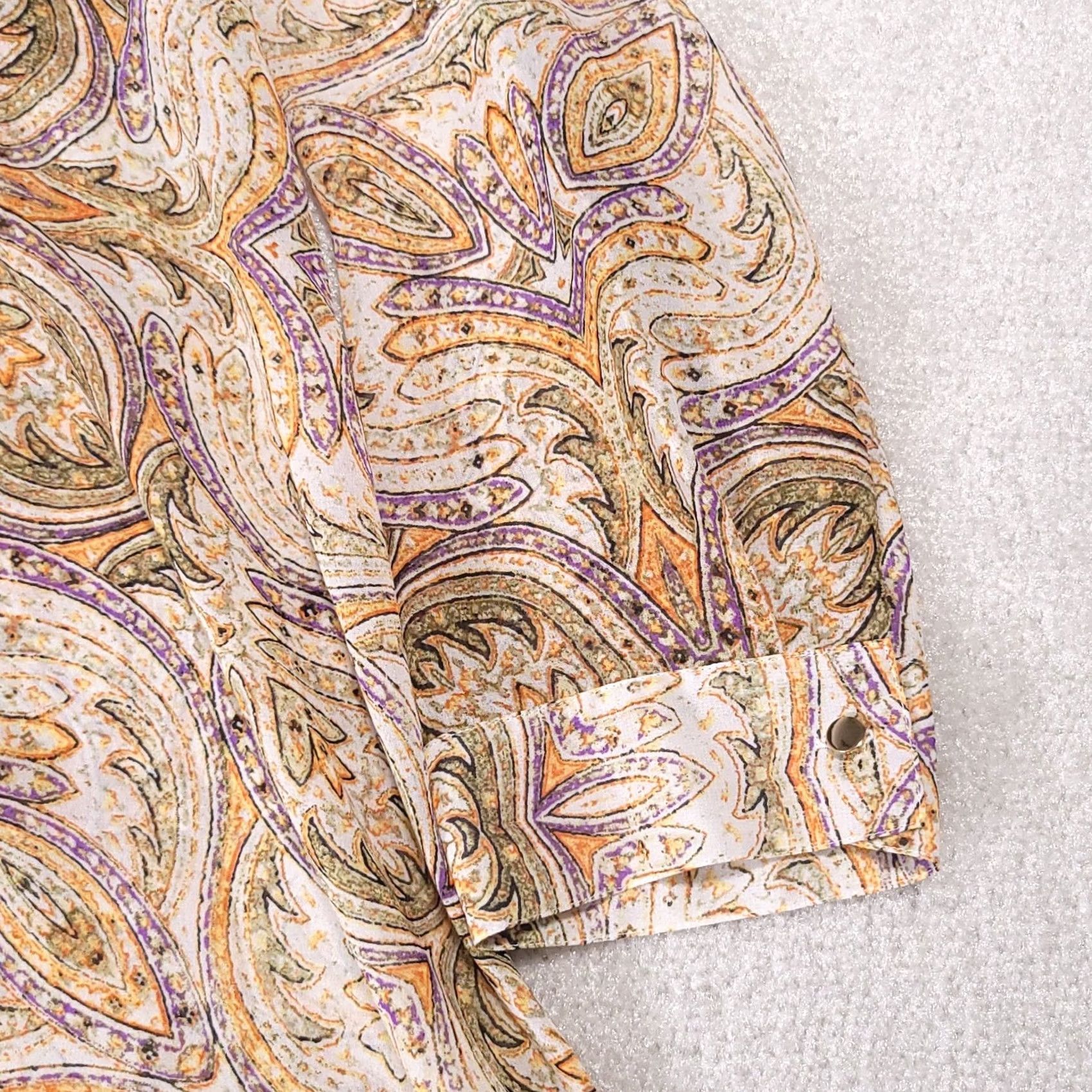 Vintage Chico's Paisley V-Neck High Low Tunic Shirt Women's XL Boho Lightweight Size XL / US 12-14 / IT 48-50 - 3 Thumbnail