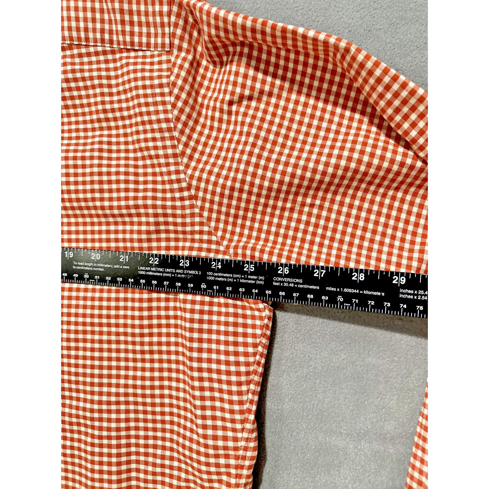 Polo Ralph Lauren Polo Button Up Ralph Lauren Mens Orange Checkered Plaid Size US L / EU 52-54 / 3 - 9 Thumbnail