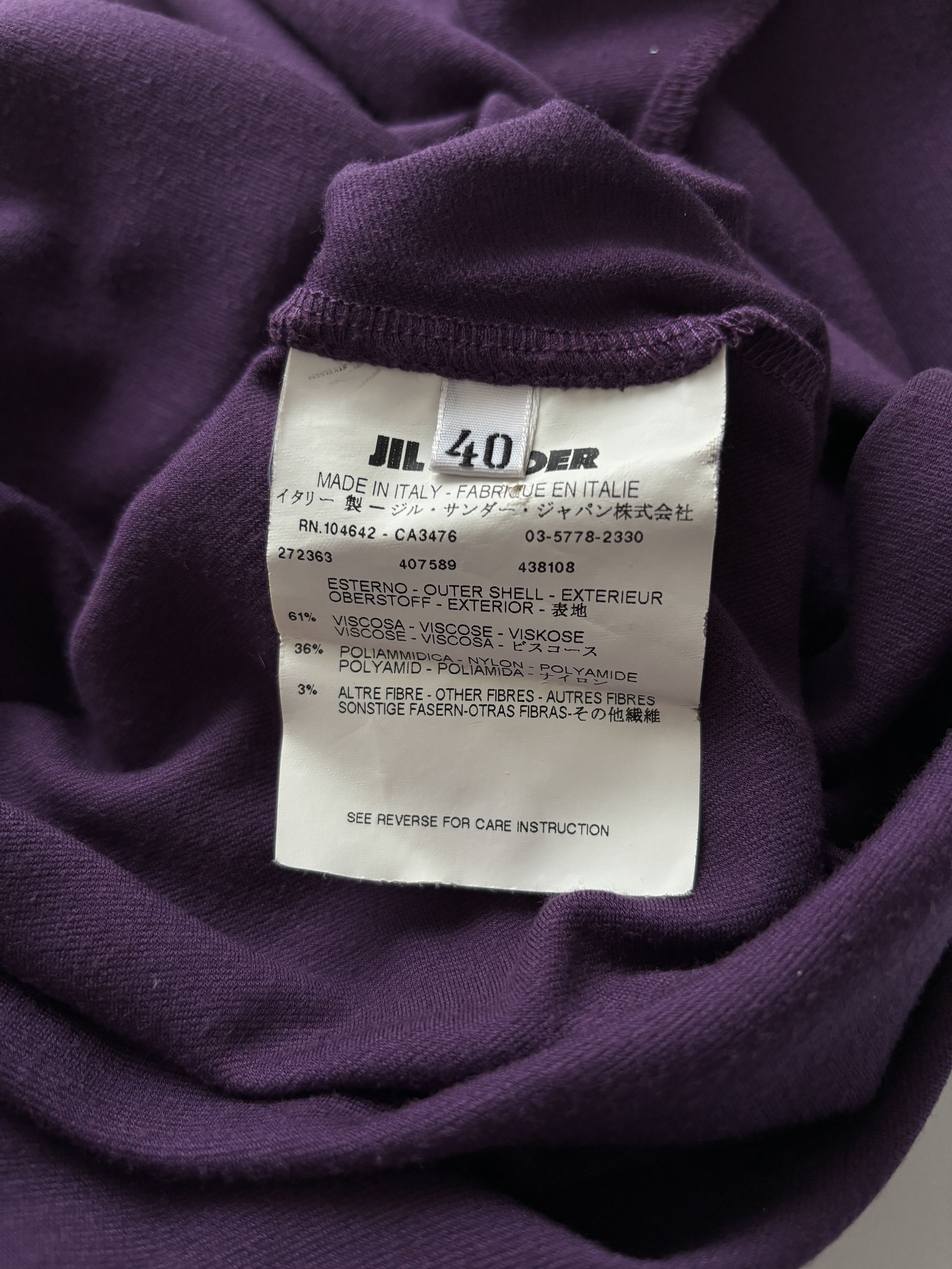 Jil Sander ⚡️QUICK SALE⚡️Jil Sander Purple Midi Long Sleeve Dress Size M / US 6-8 / IT 42-44 - 4 Thumbnail