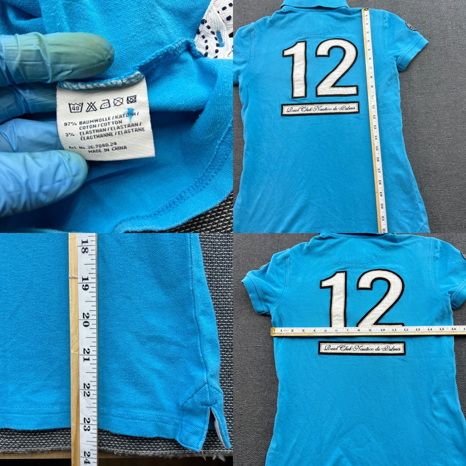 Vintage Gaastra Polo Shirt Mens Small Blue Regatta Sailing Yachting Copa Del Rey 31th Capo Del Rey? Size US S / EU 44-46 / 1 - 8 Thumbnail