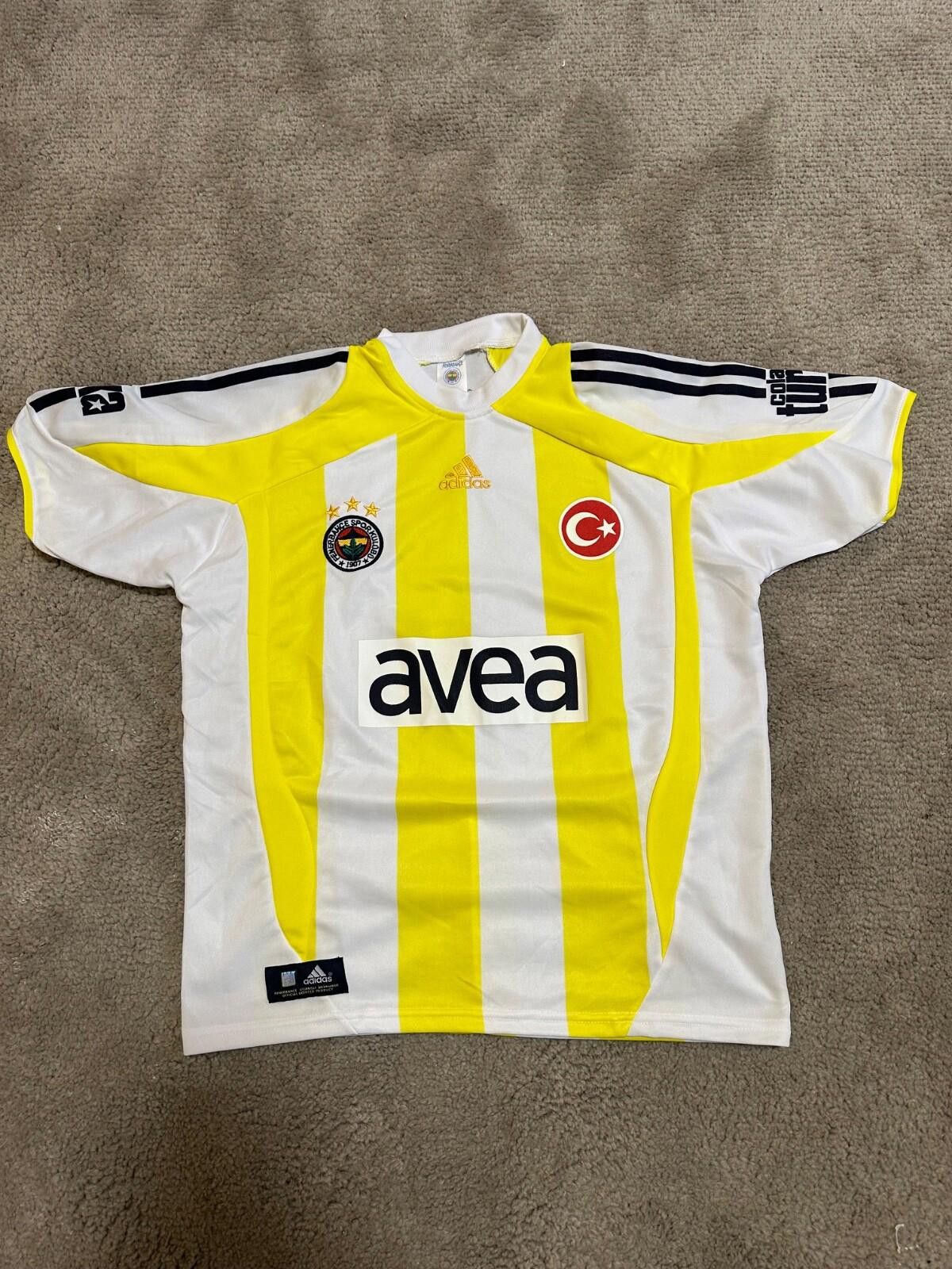 Adidas 2007-08 Adidas Fenerbahce Away Football Shirt Soccer Jersey Size US S / EU 44-46 / 1 - 1 Thumbnail
