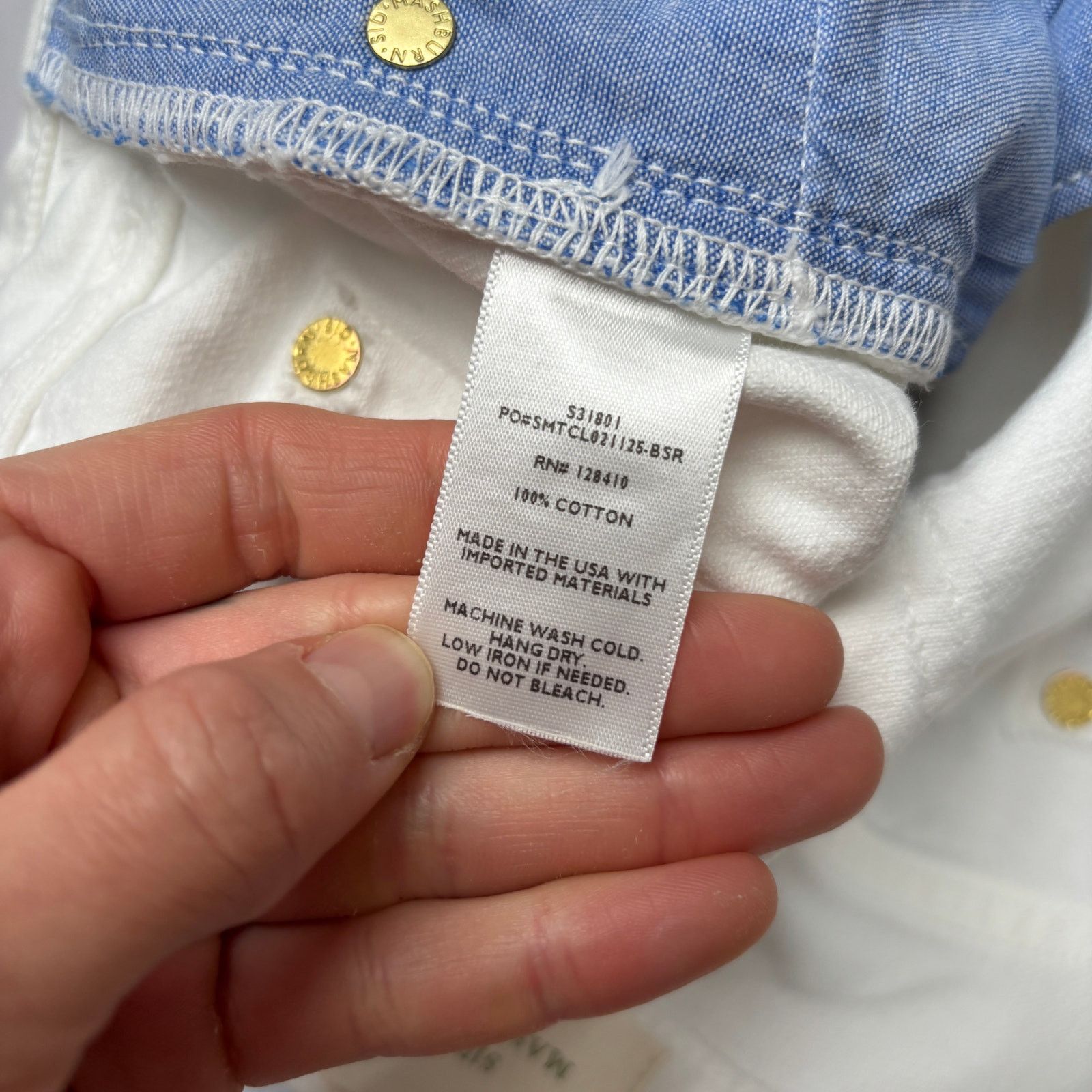 Sid Mashburn $185 Sid Mashburn Slim Straight Jeans 36x34 White Denim Size US 36 / EU 52 - 8 Thumbnail