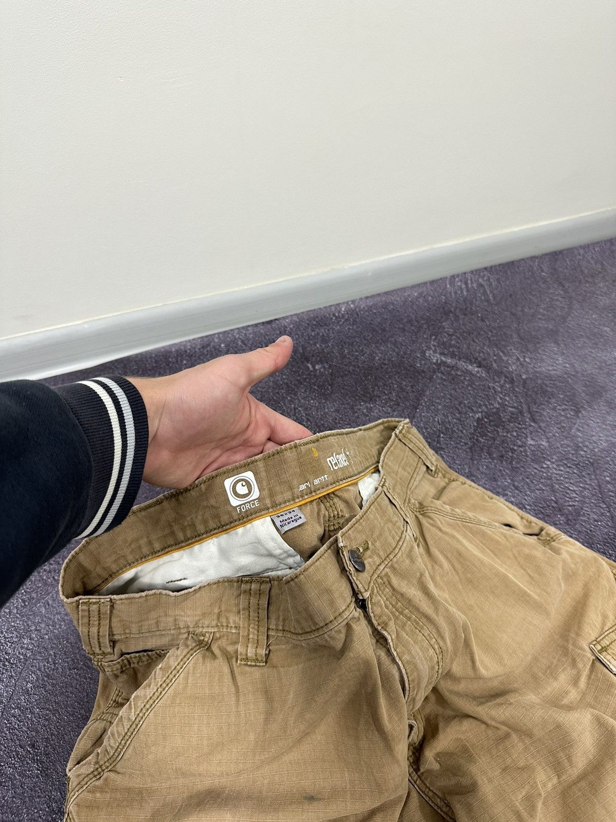 Carhartt Vintage Carhartt Cargo Carpenter USA Faded Work Y2K Pants Size US 38 / EU 54 - 12 Thumbnail