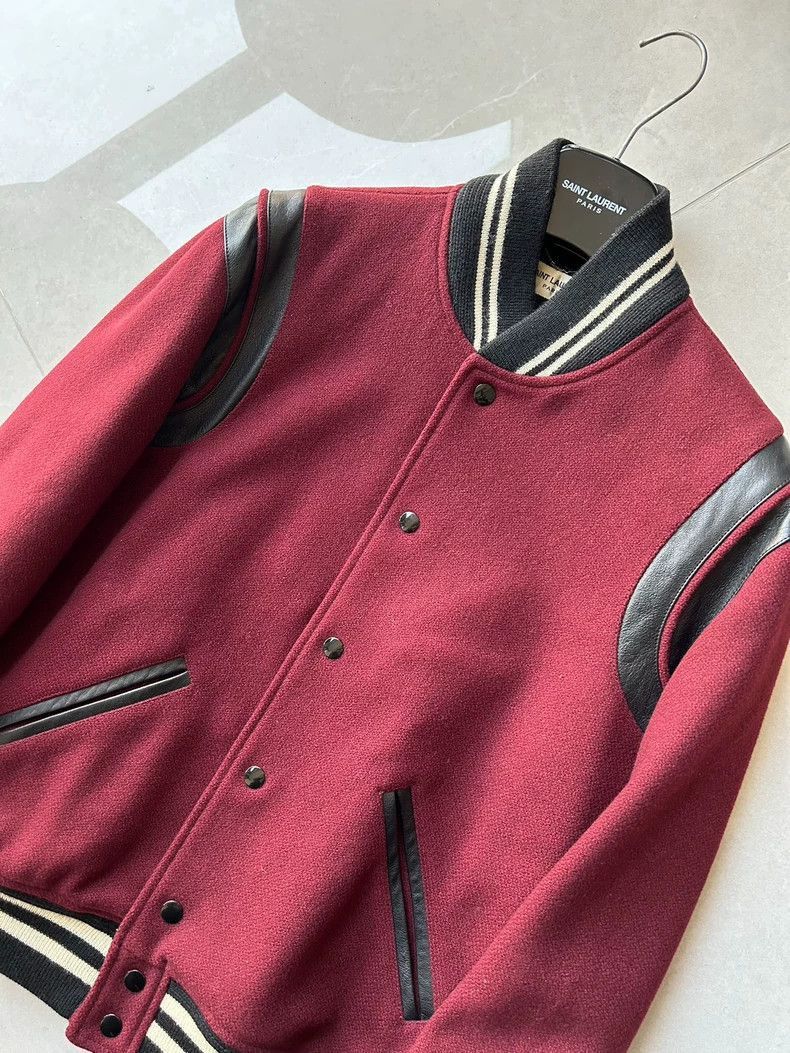 Saint Laurent Paris Saint Laurent Paris 14fw split leather baseball jacket-2506 Size US M / EU 48-50 / 2 - 2 Thumbnail