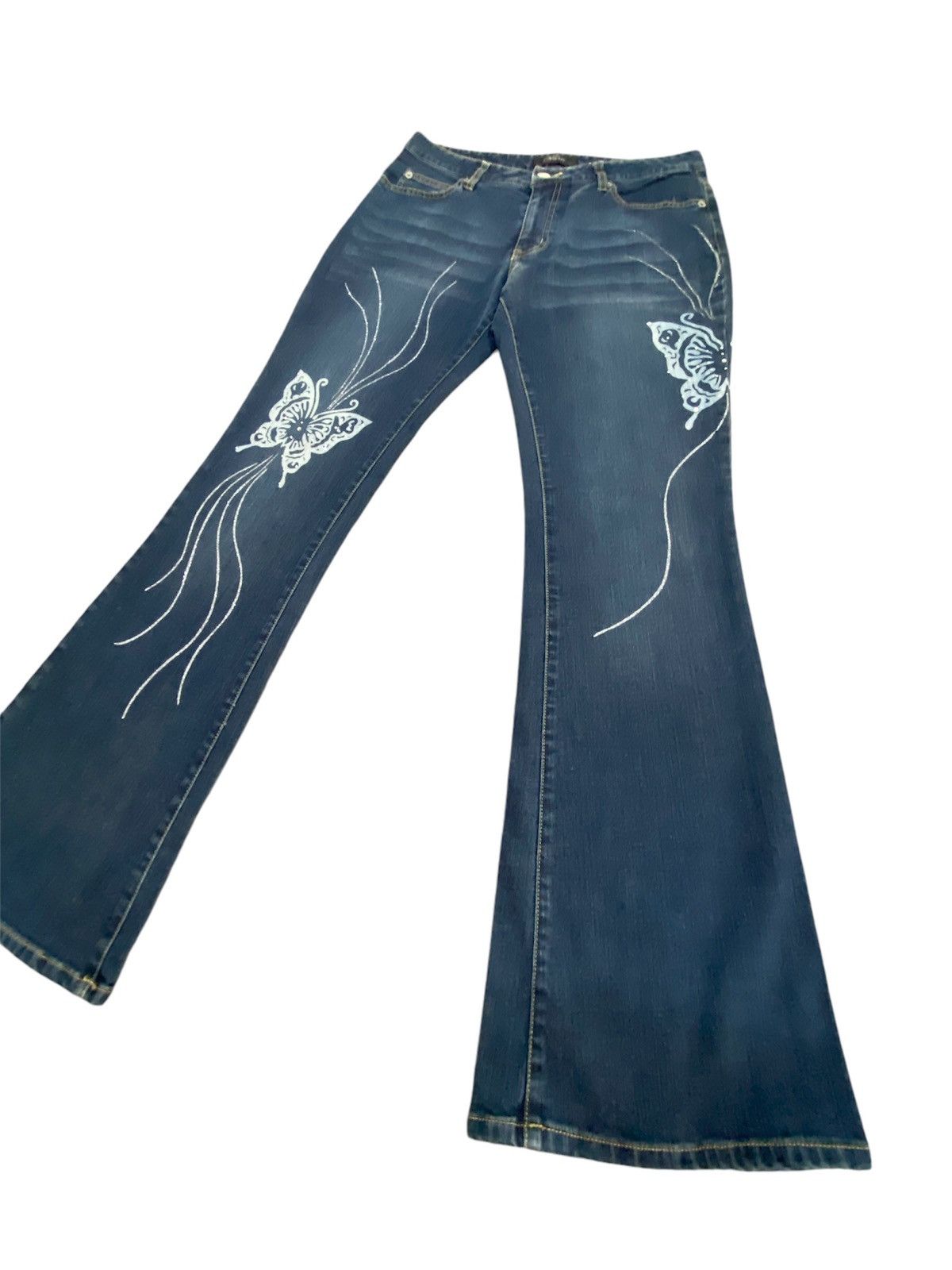 Hysteric Glamour × Japanese Brand Flare Jeans Japanese Oririn 🦋 Boot Cut Size US 30 / EU 46 - 2 Thumbnail