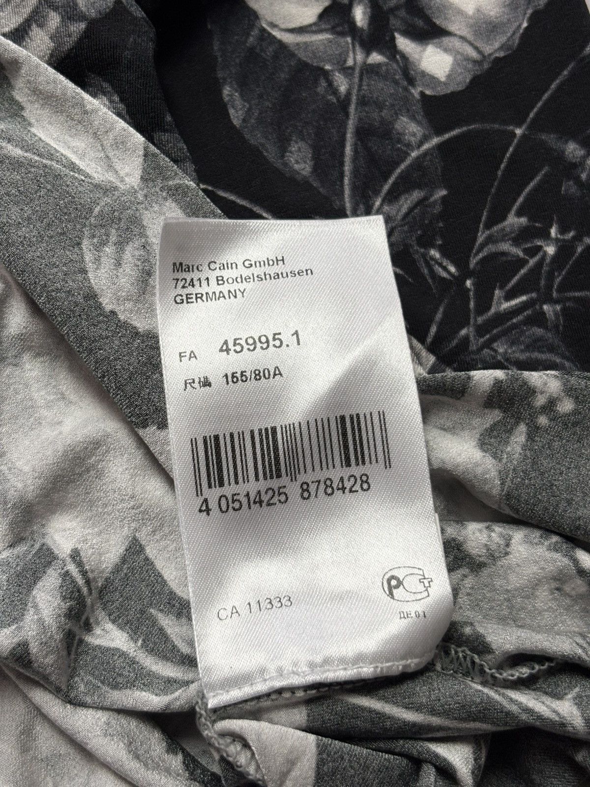 Other Marc Cain Floral Viscose Stretch Long Sleeve Top Black XS Size XS / US 0-2 / IT 36-38 - 10 Thumbnail