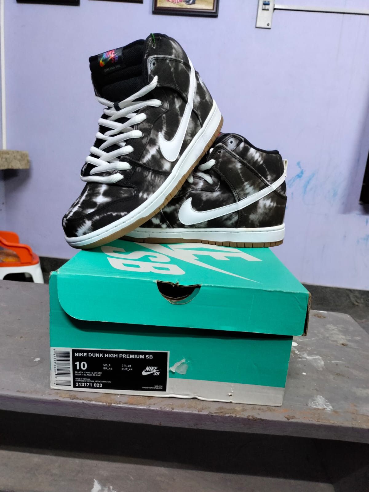 Tie dye sb dunk high