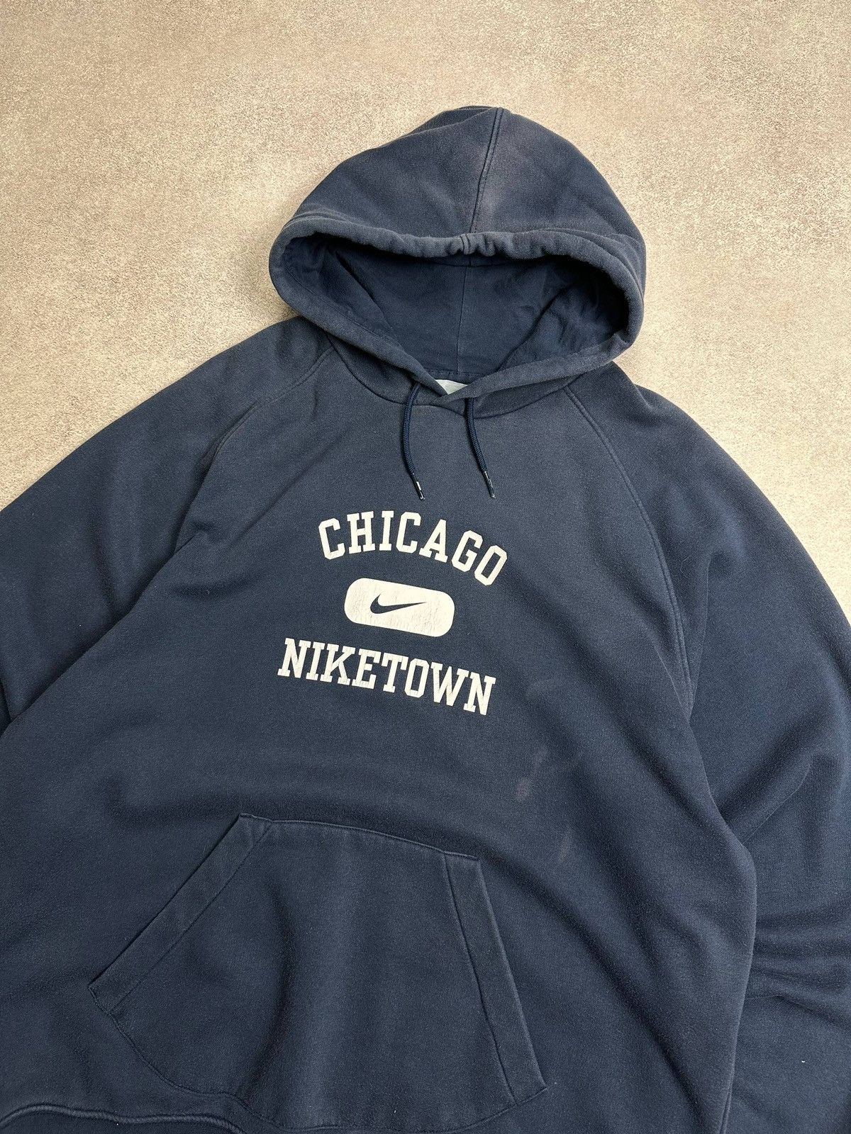 Nike Vintage 90s Nike Chicago Hometown Faded Trashed Hoodie XL Size US XL / EU 56 / 4 - 3 Thumbnail