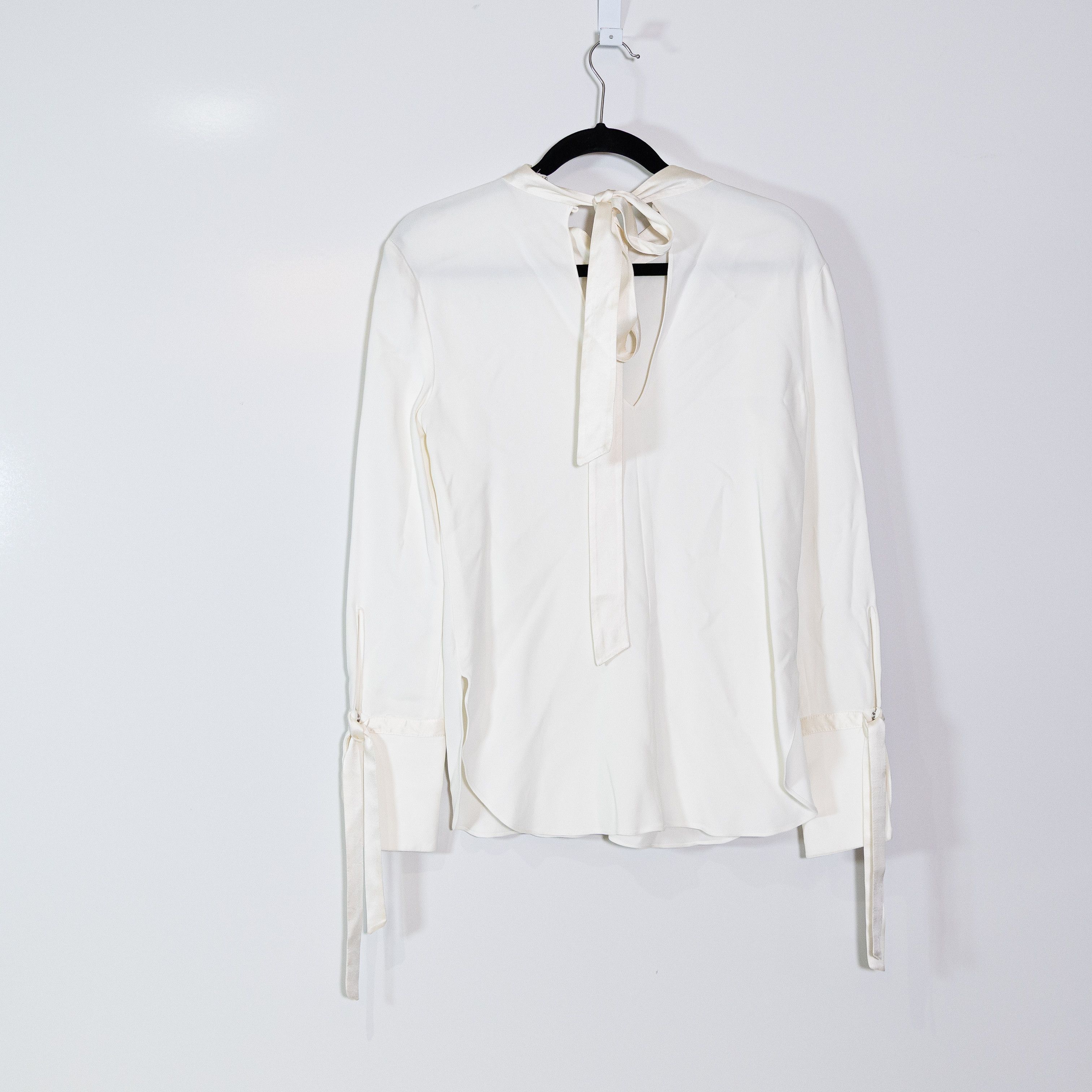Veronica Beard Veronica Beard Chiffon Mock Neck Tie Wrist Size S / US 4 / IT 40 - 4 Thumbnail