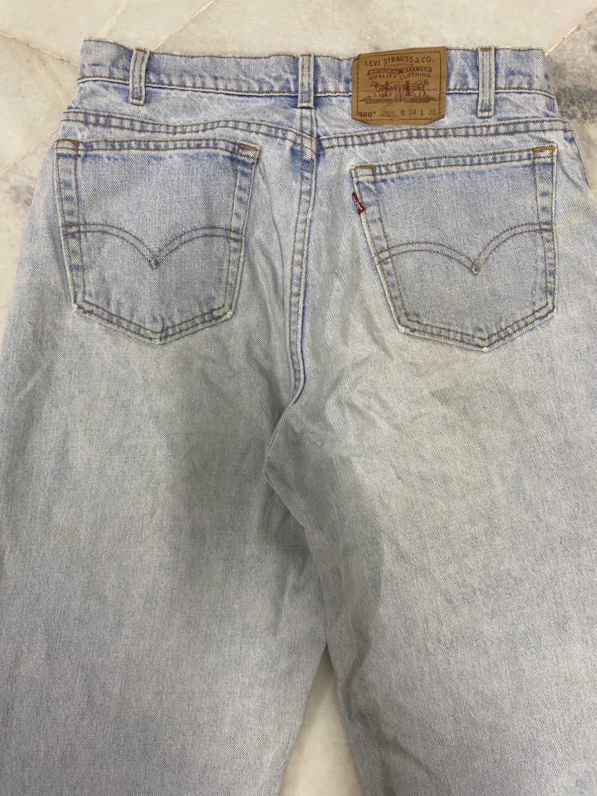 Levi's Size 32x29.5 Vintage Levis Distressed Baggy Jeans Faded Size US 32 / EU 48 - 13 Thumbnail