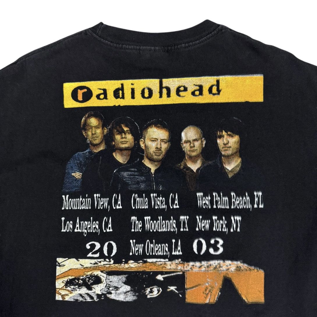 Band Tees Vintage 2003 Radiohead Tour Shirt Size US XL / EU 56 / 4 - 8 Thumbnail