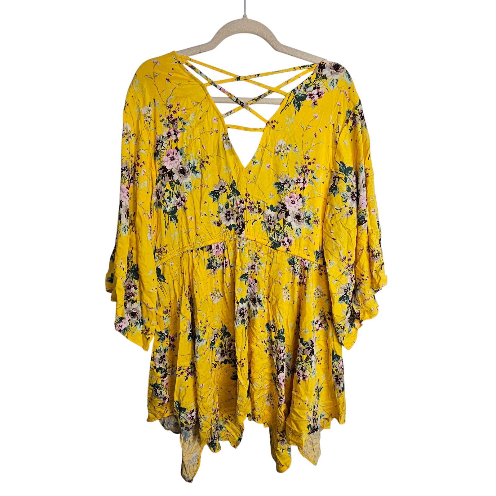 Torrid Torrid Floral Challis Babydoll Top Plus Size 2X Sharkbite Size XXL / US 16-18 / IT 52-54 - 9 Thumbnail
