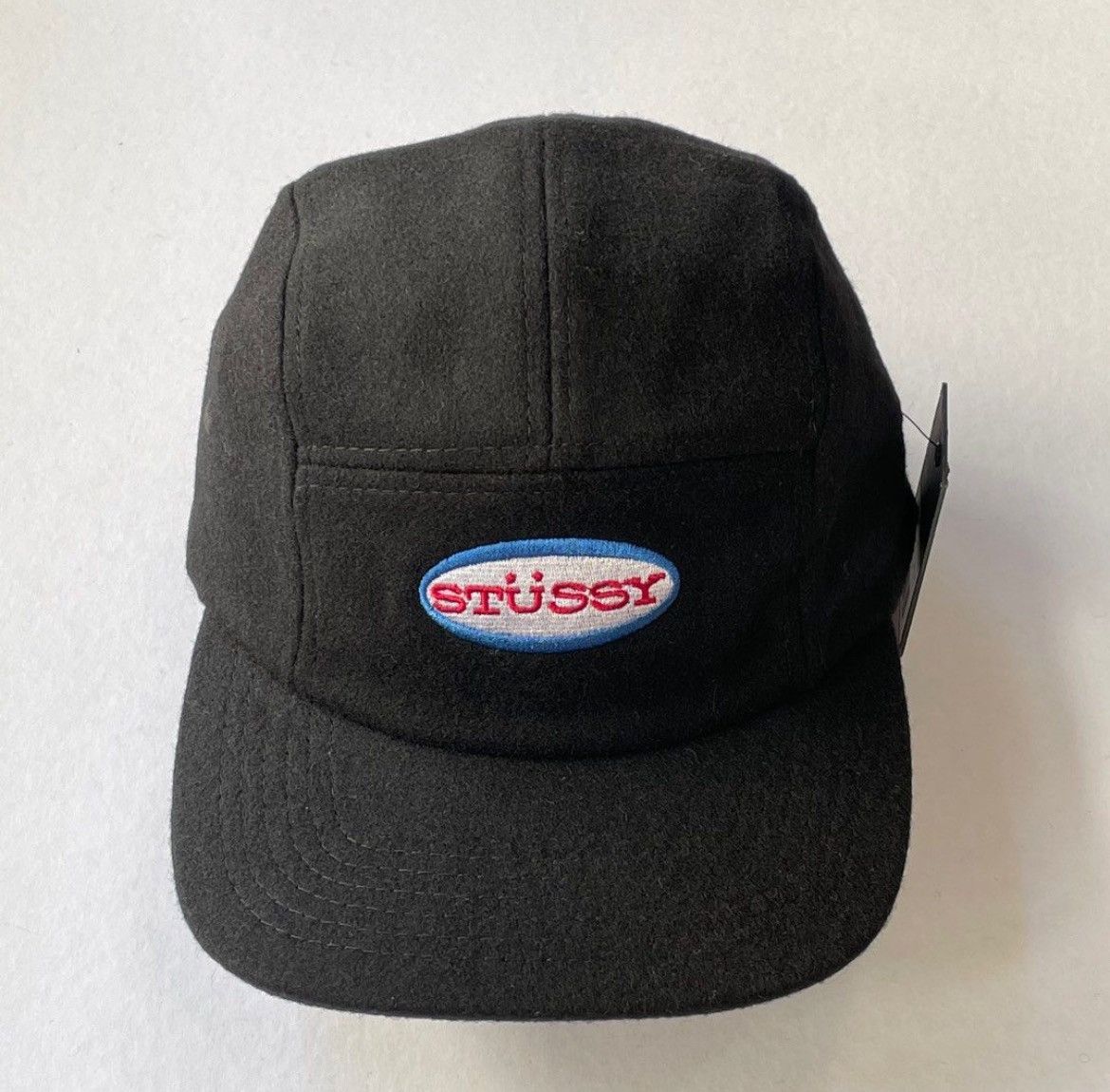Stussy NEW Stussy 5 Panel Oval Patch Wool Camp Cap Hat Size ONE SIZE - 2 Thumbnail
