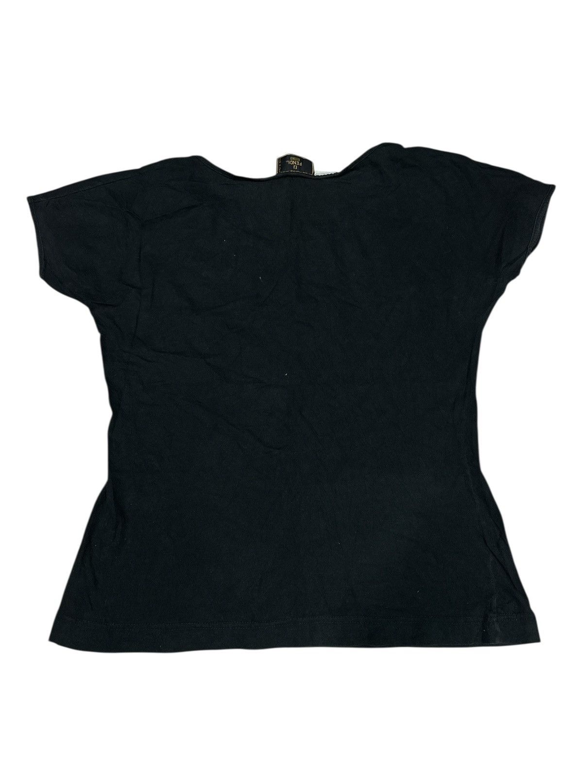 Fendi Fendi 🎌💥 Black Tee Fendi Muglia Italy 🎌 Size M / US 6-8 / IT 42-44 - 2 Thumbnail