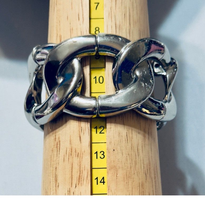 Other Chunky Silver-Tone Chain Link Bracelet – NWT Size ONE SIZE - 6 Thumbnail