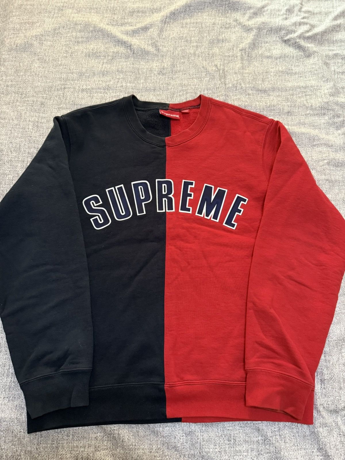 Supreme Supreme split crewneck Grailed