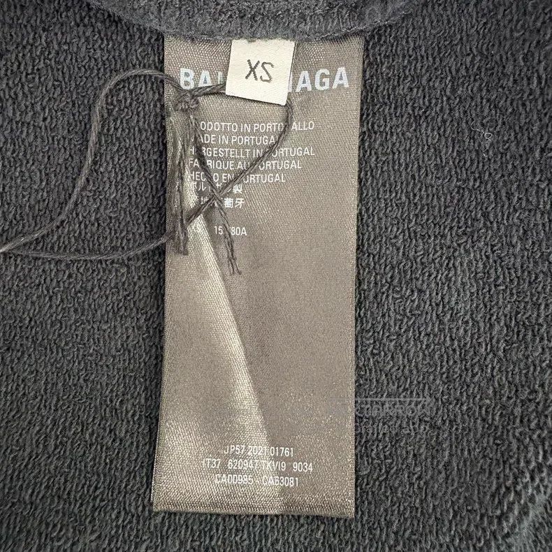 Balenciaga Balenciaga Wave Coke Letter Embroidery Destroyed Hoodie Size US XS / EU 42 / 0 - 7 Thumbnail