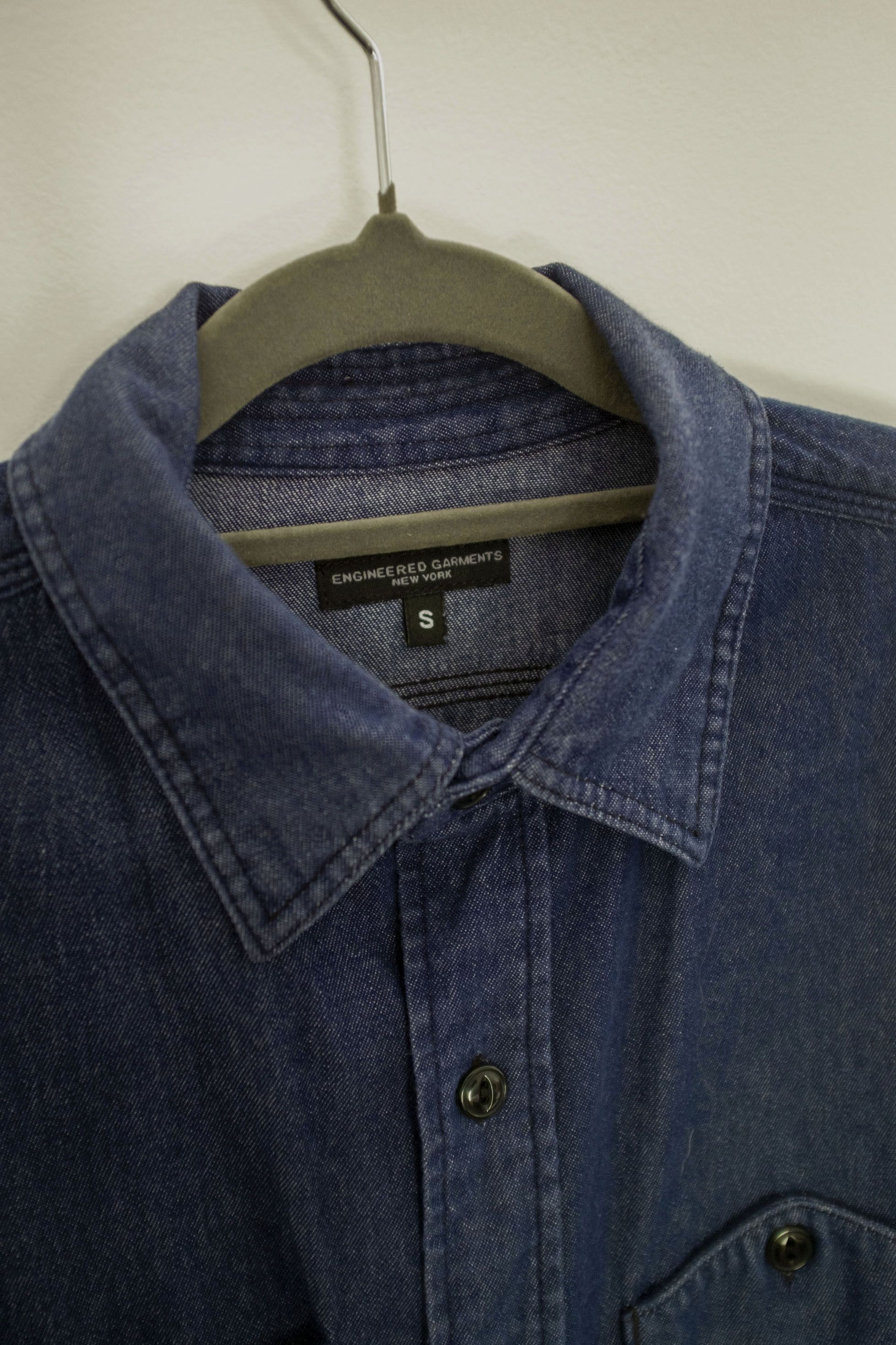Engineered Garments Engineered Garments Light Weight Denim Work Shirt Size US S / EU 44-46 / 1 - 4 Thumbnail