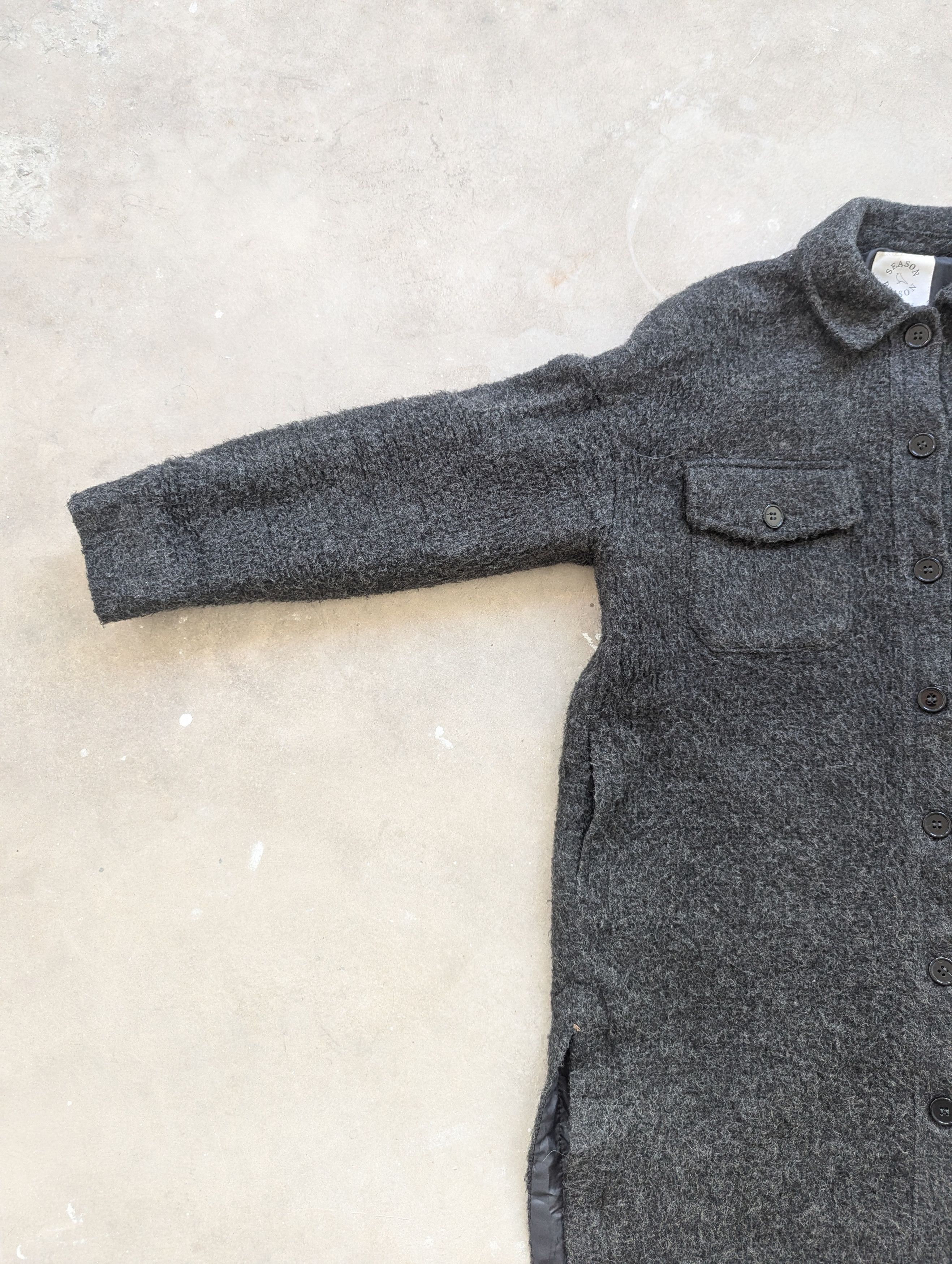 Japanese Brand × Vintage Vintage Wool Mohair Down Jacket Black by Season Reason Size M / US 6-8 / IT 42-44 - 8 Thumbnail