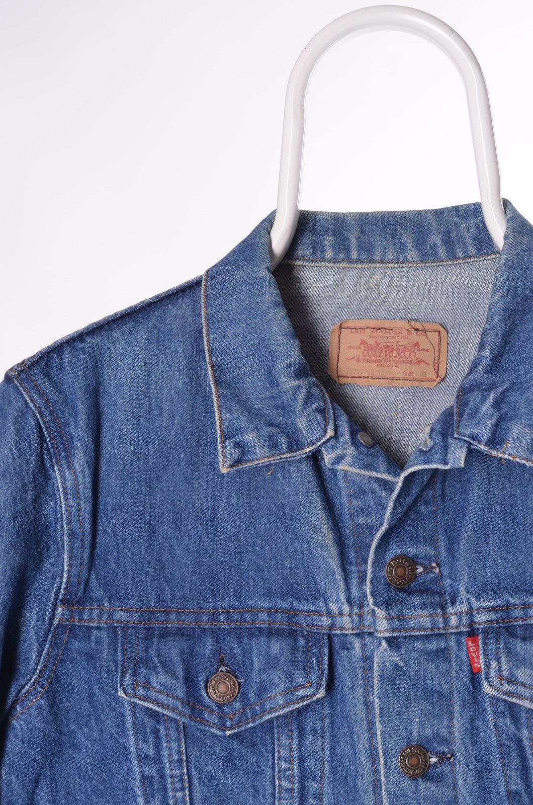 Levi's Vintage 80’s Levis Men’s 70506-0215 Denim Trucker Jacket Size US S / EU 44-46 / 1 - 2 Thumbnail