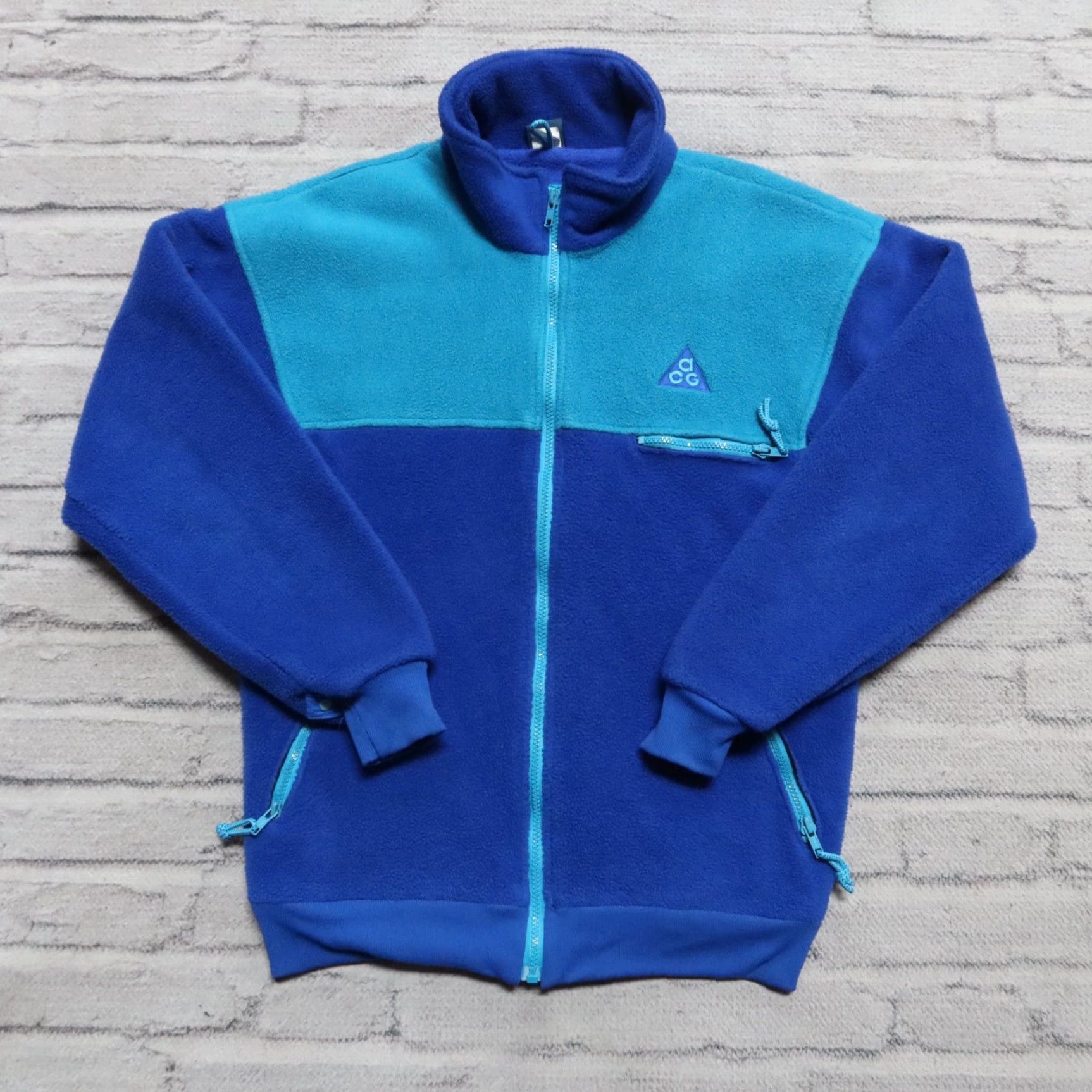 Nike VINTAGE Nike ACG Mt St Helens Fleece Jacket Men M Blue 90s Nike ACG Mt St Helens Fleece Jacket Mens M Blue Vintage 90s Size US M / EU 48-50 / 2 - 2 Thumbnail