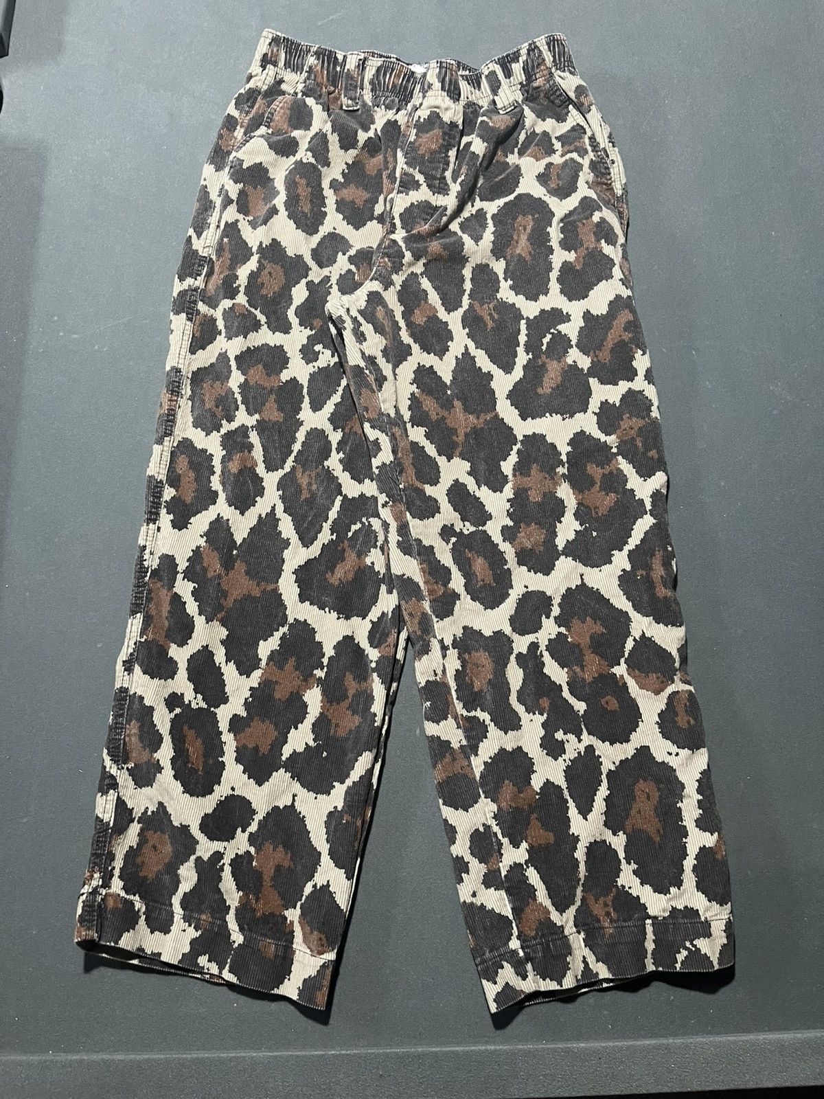 Urban Outfitters CHEETAH PRINT CORDUROYS W A DRAWSTRING Size US 32 / EU 48 - 1 Thumbnail