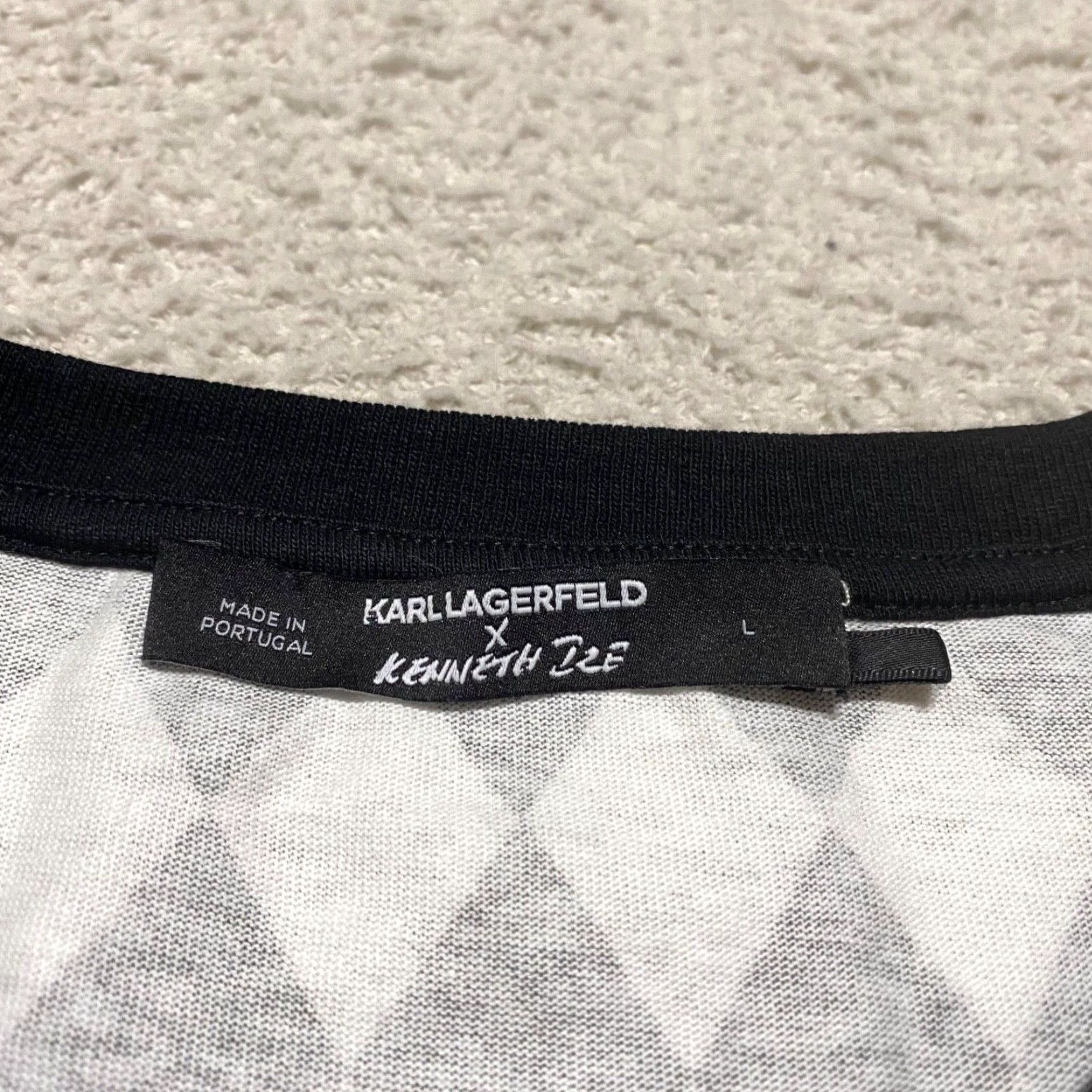 Karl Lagerfeld Karl Lagerfeld x Kenneth Ize Womens Tank Top Embroidered Plaid Sleeveless Black L Top Size L / US 10 / IT 46 - 4 Thumbnail