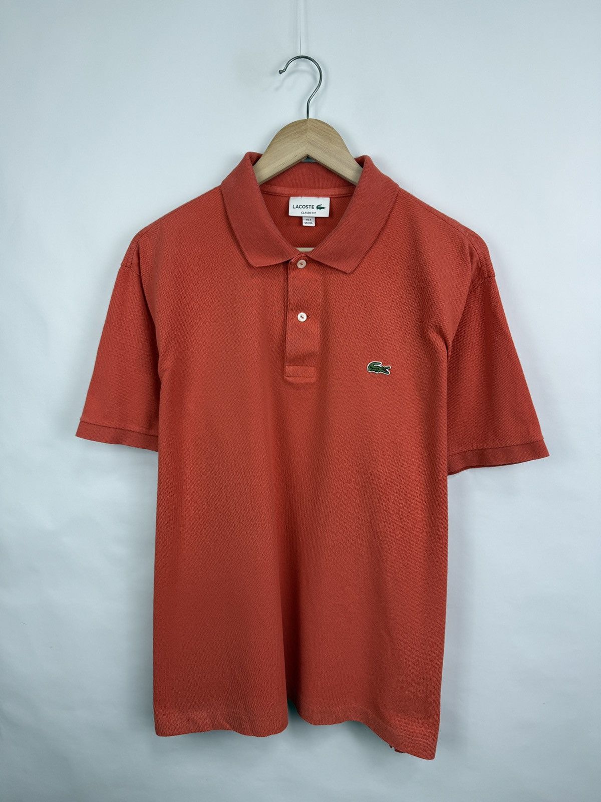Lacoste 🇫🇷 Lacoste Classic Fit Polo T-Shirt Made in France Retro Rare Size US XXL / EU 58 / 5 - 2 Thumbnail