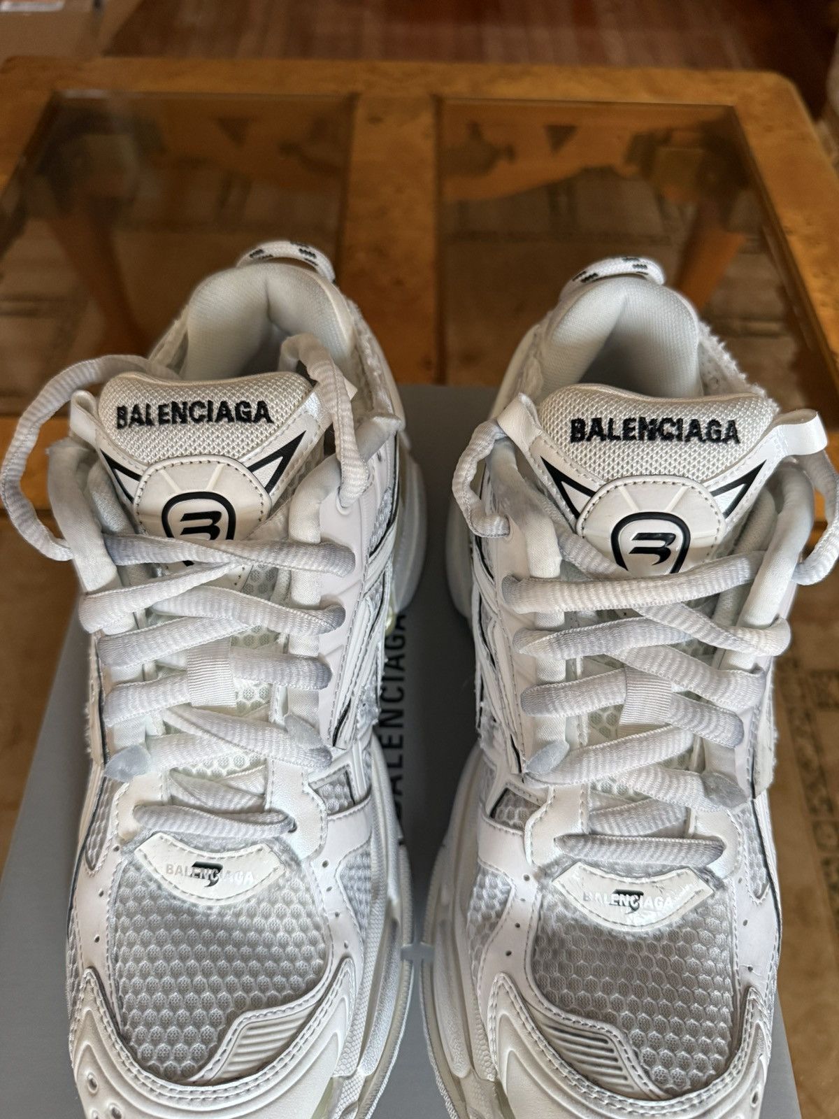 Balenciaga Balenciaga Runner White Size US 8 / EU 41 - 3 Thumbnail