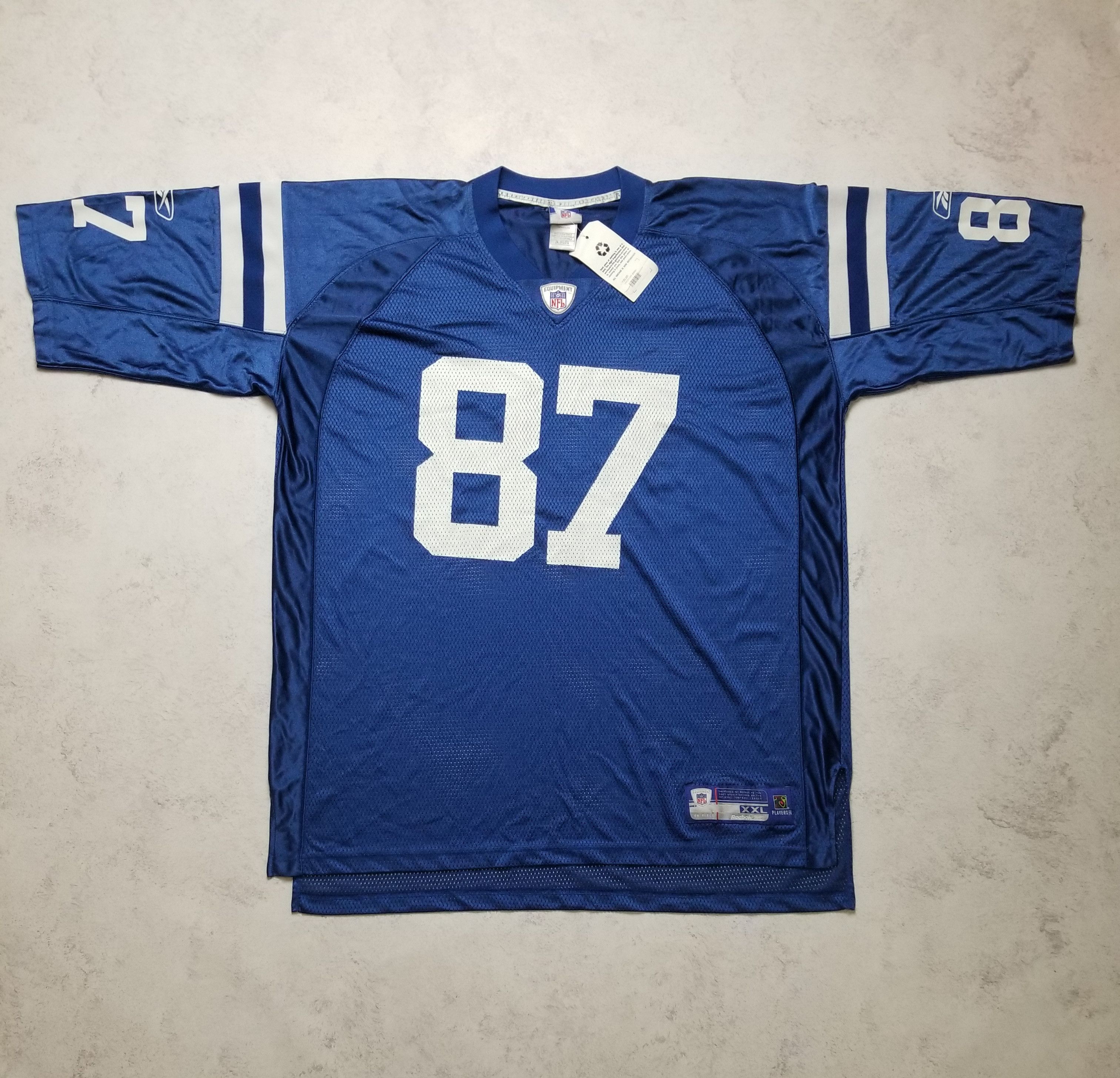 Reebok VTG Indianapolis Colts Reggie Wayne #87 OnField NFL Jersey Size US XXL / EU 58 / 5 - 1 Thumbnail