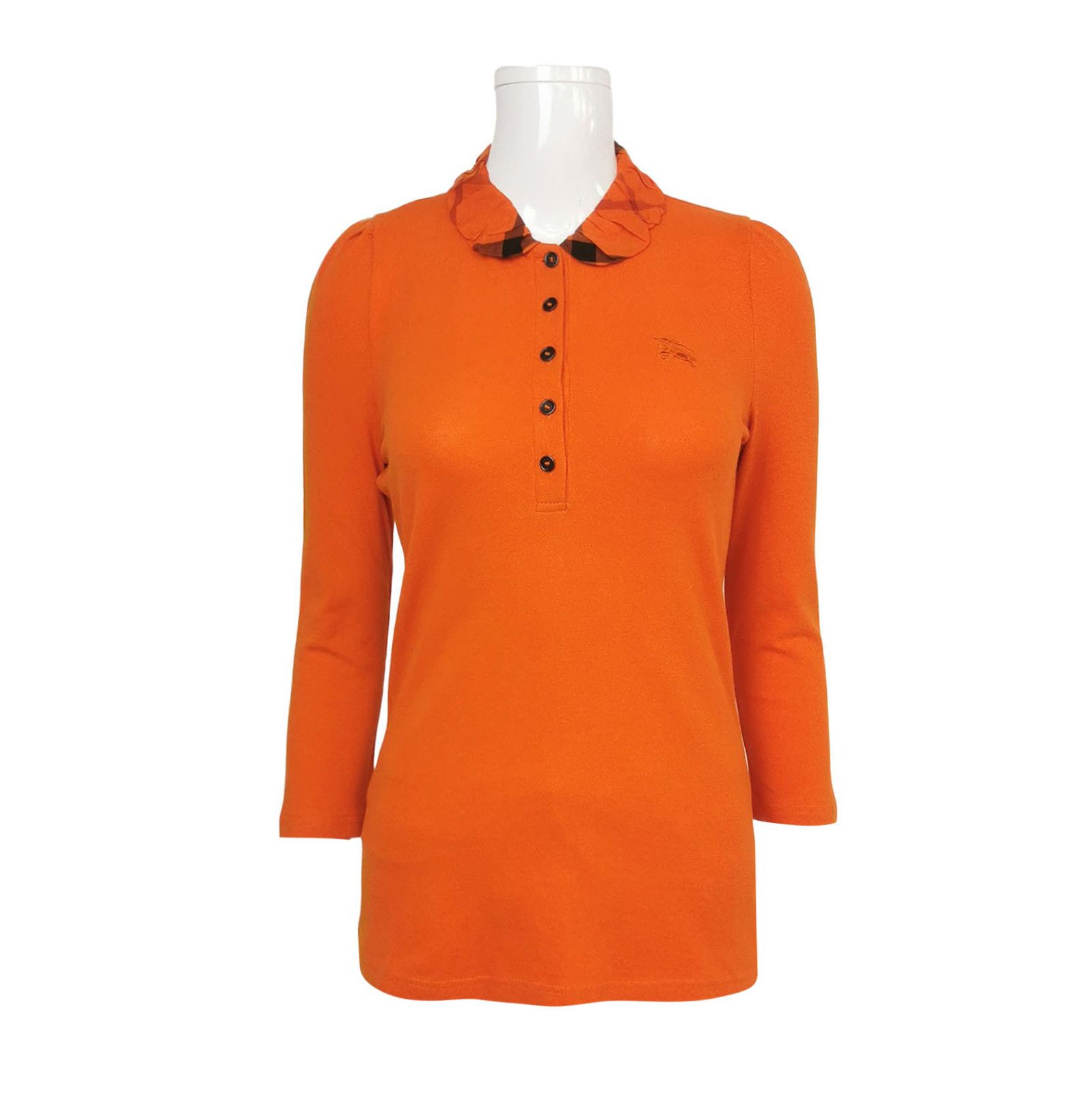 Burberry Burberry Brit Embroidered Cotton Polo Shirt 0079 Size US S / EU 44-46 / 1 - 1 Thumbnail
