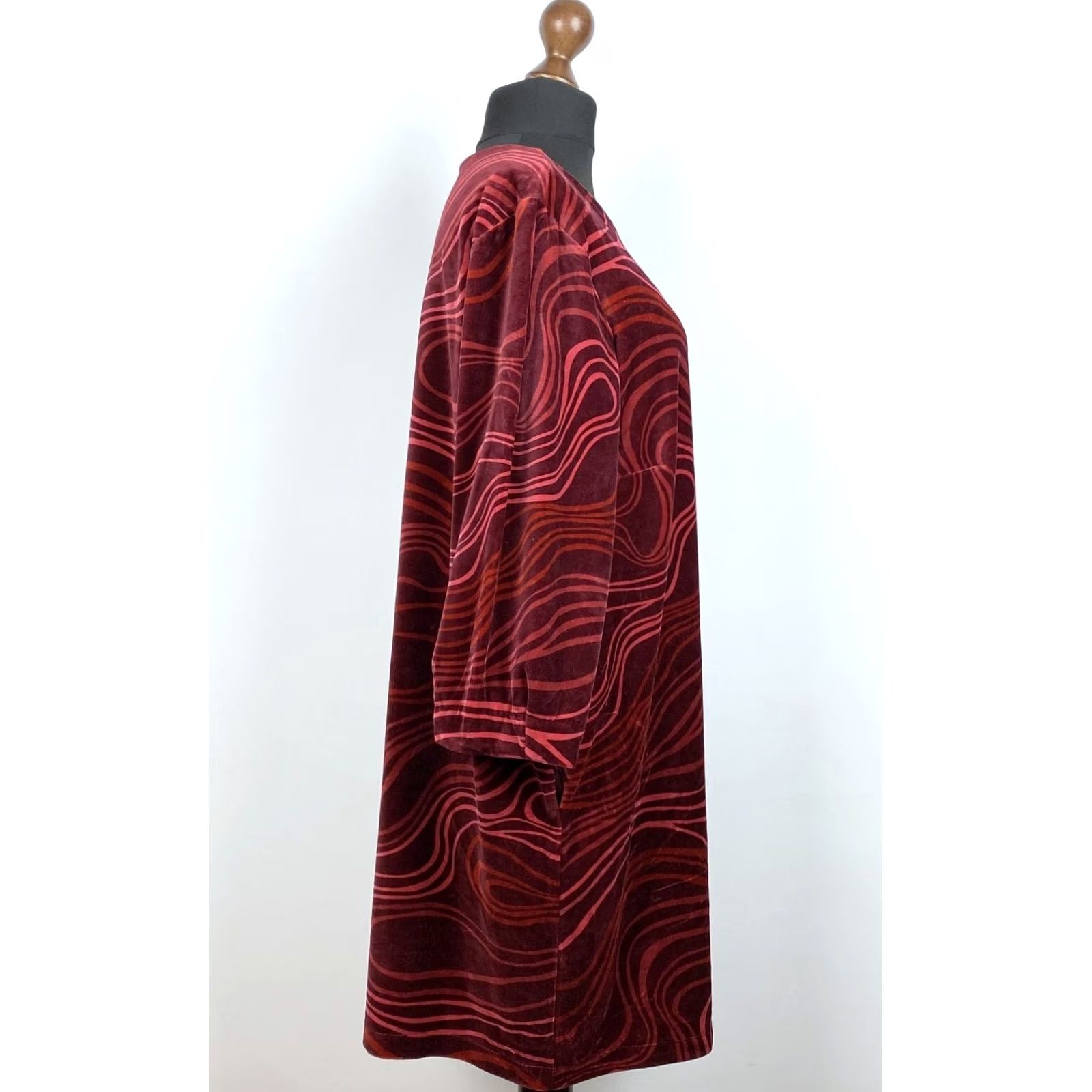Vintage Gudrun Sjoden Womens Dress XL A-Line Dress Red Knee Length GBP Product Now Official 100% Genuine Size XL / US 12-14 / IT 48-50 - 2 Thumbnail