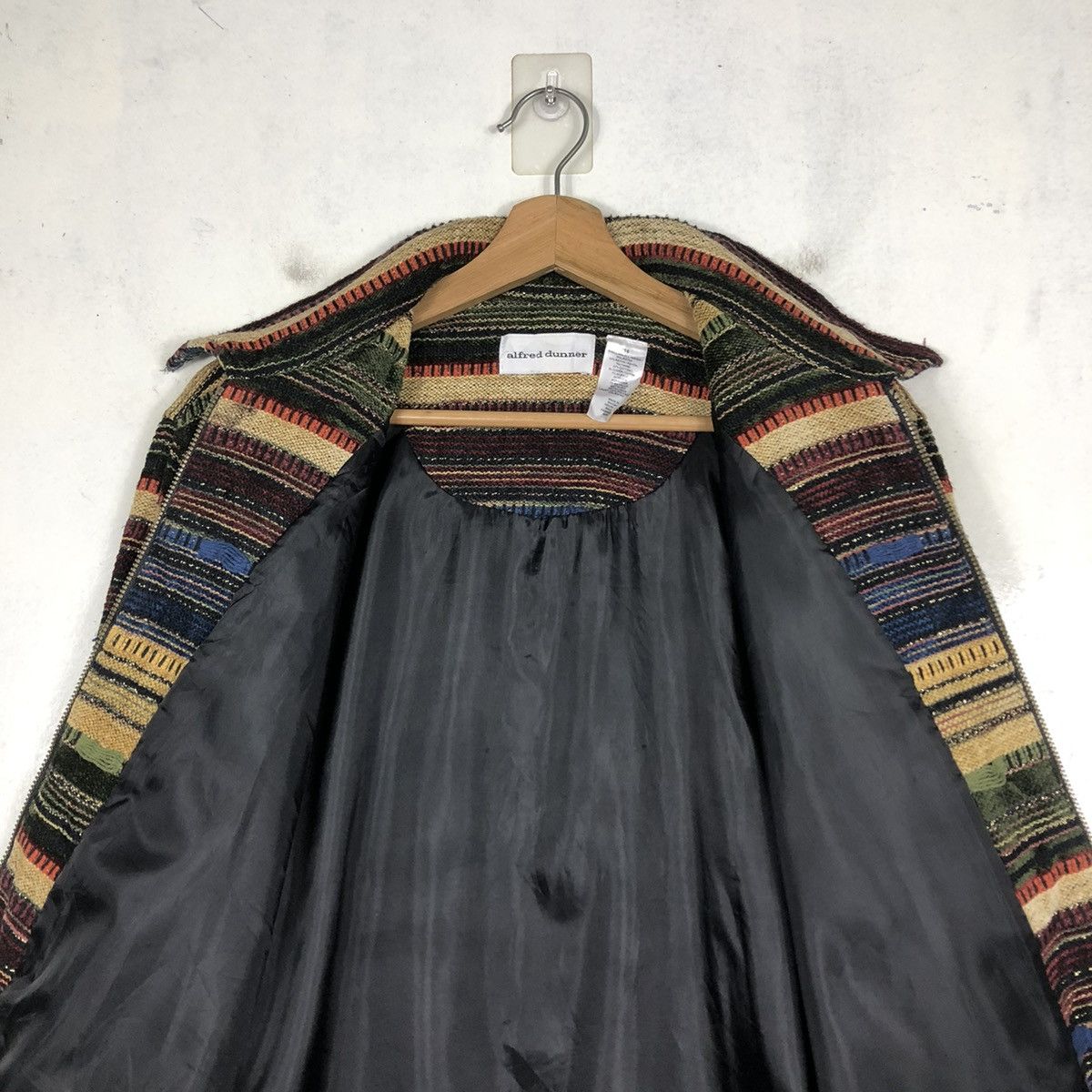 Vintage 📌VINTAGE HAND KNIT DESIGN ZIPPER ALFRED DUNNER ISSEY MIYAKE Size US M / EU 48-50 / 2 - 15 Thumbnail