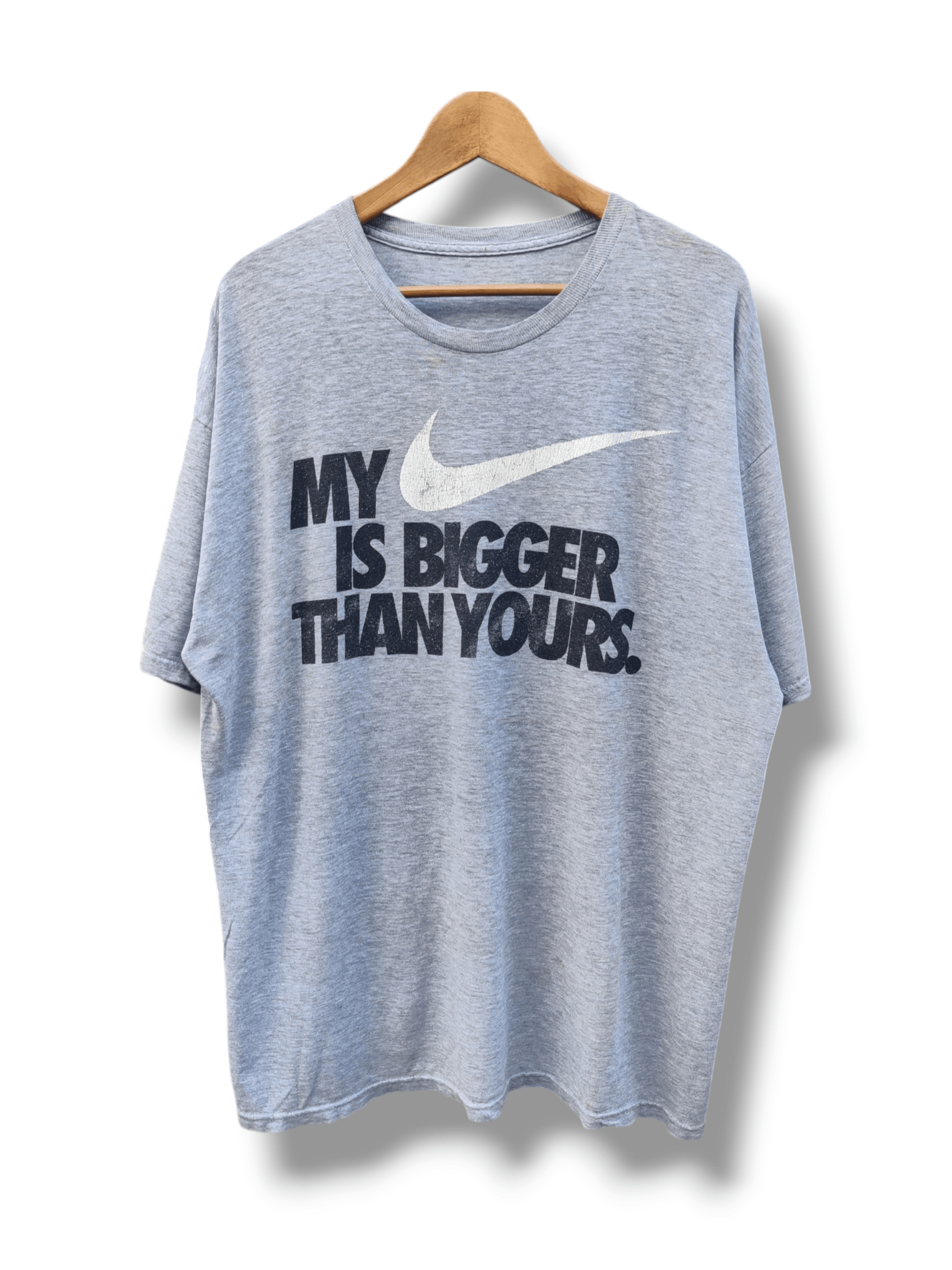Nike Vintage Nike My Swoosh Bigger Than Yours Brand T-Shirt Size US L / EU 52-54 / 3 - 1 Thumbnail