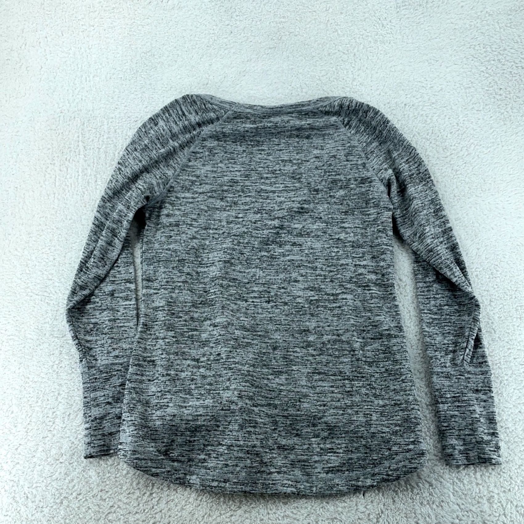 Athleta Athleta Shirt Womens M Gray Heathered Sharkbite Sweater Top Stretch Breathable Casual Outdoor Walking Size M / US 6-8 / IT 42-44 - 5 Thumbnail